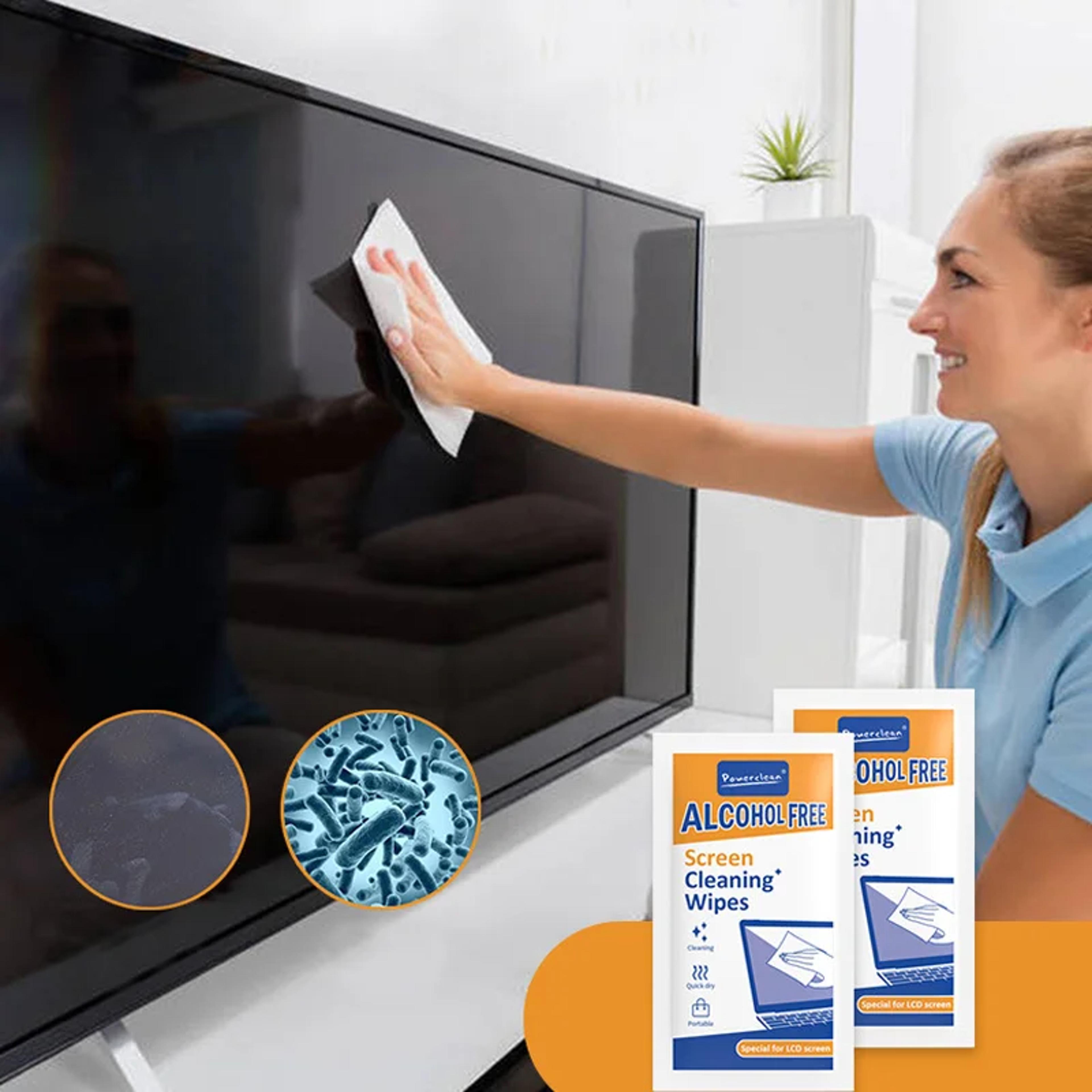 Screen Cleaning Wipes Wet And Dry Cloths For Laptops Phones Tablets Cars TVs And Monitors 0