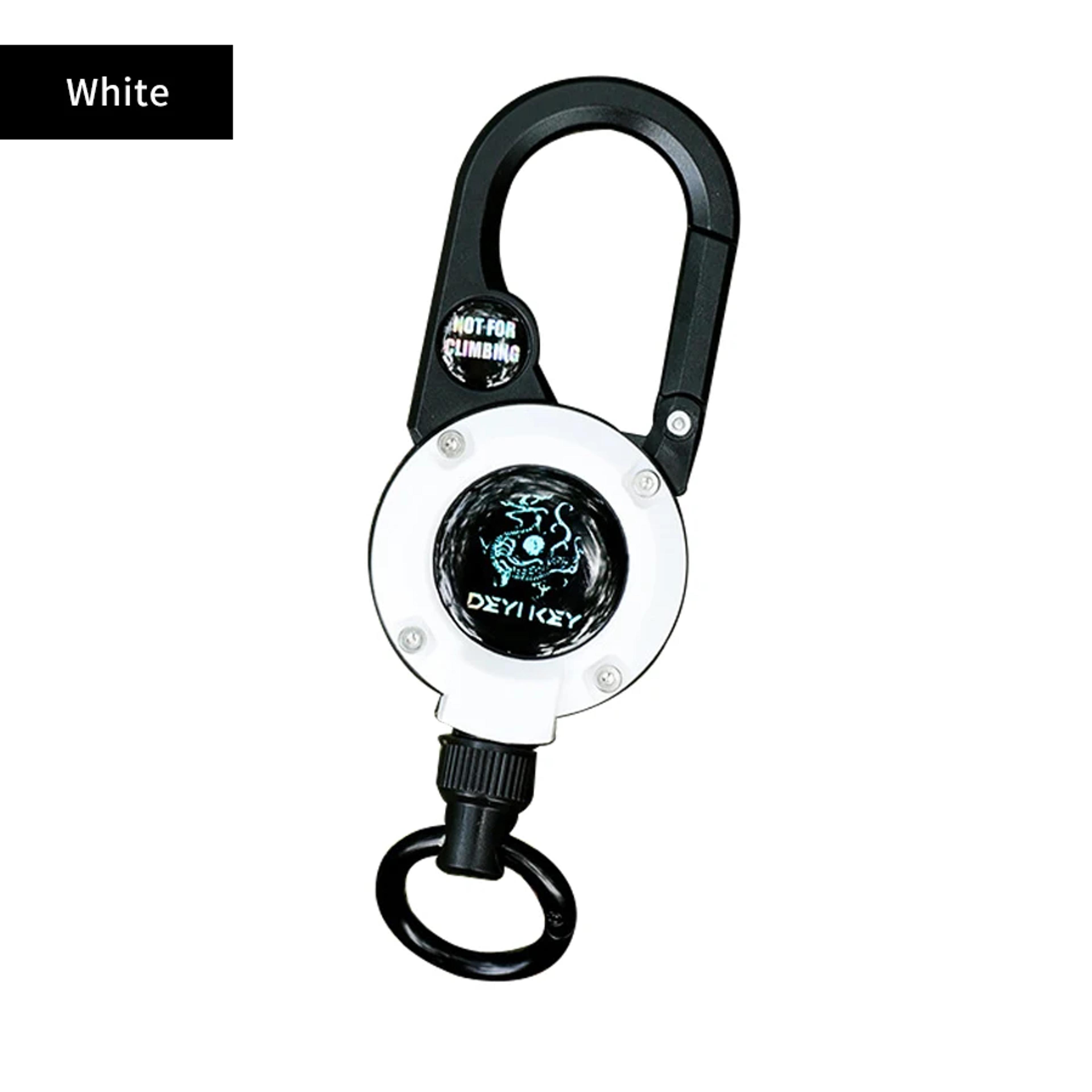 Retractable Keychain With Steel Wire Rope And Carabiner Outdoor Sporty Keychain With AntiTheft Meta 9