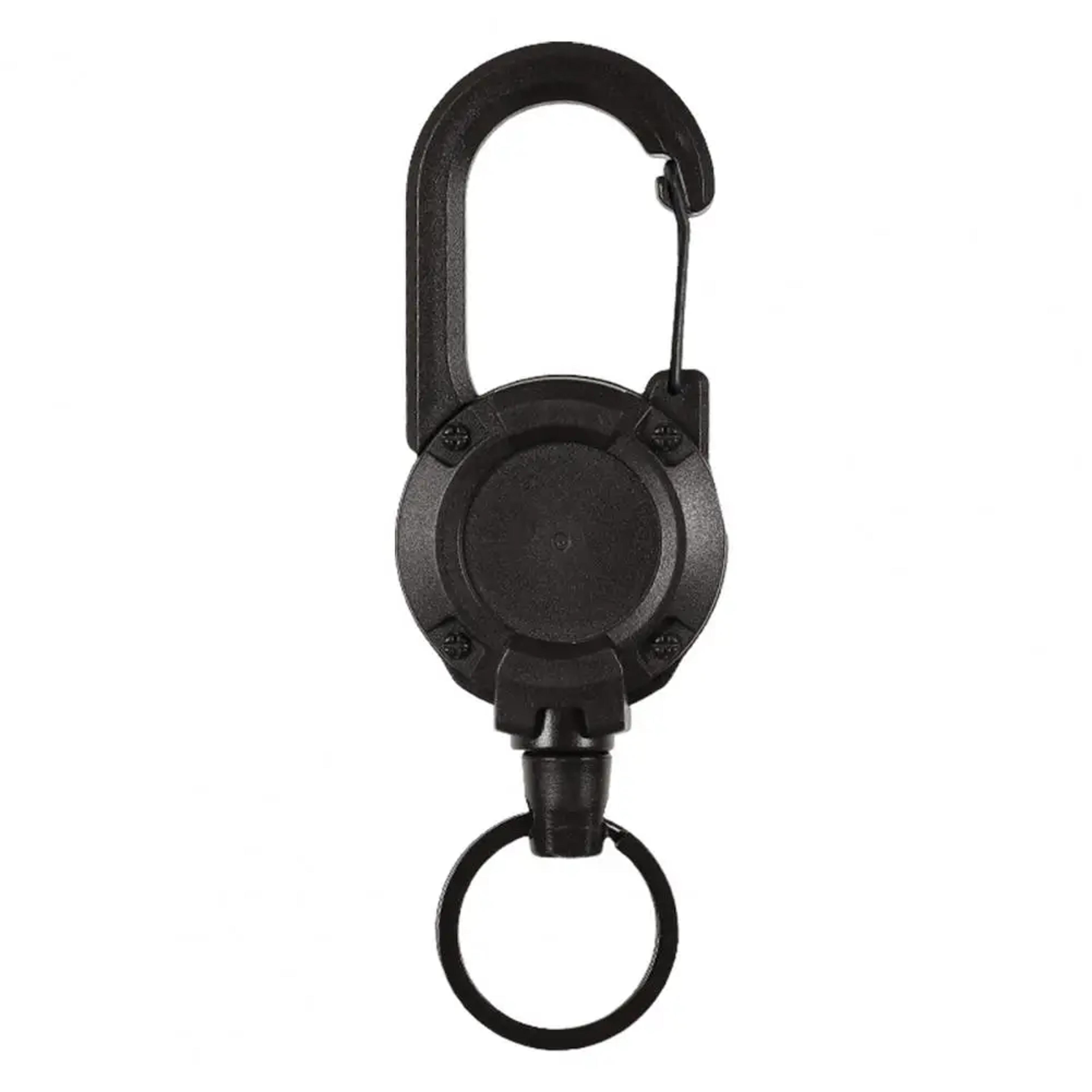 Portable Telescopic Keychain Clip Retractable Buckle Carabiner Badge Holder Anti Lost Keychain For  4