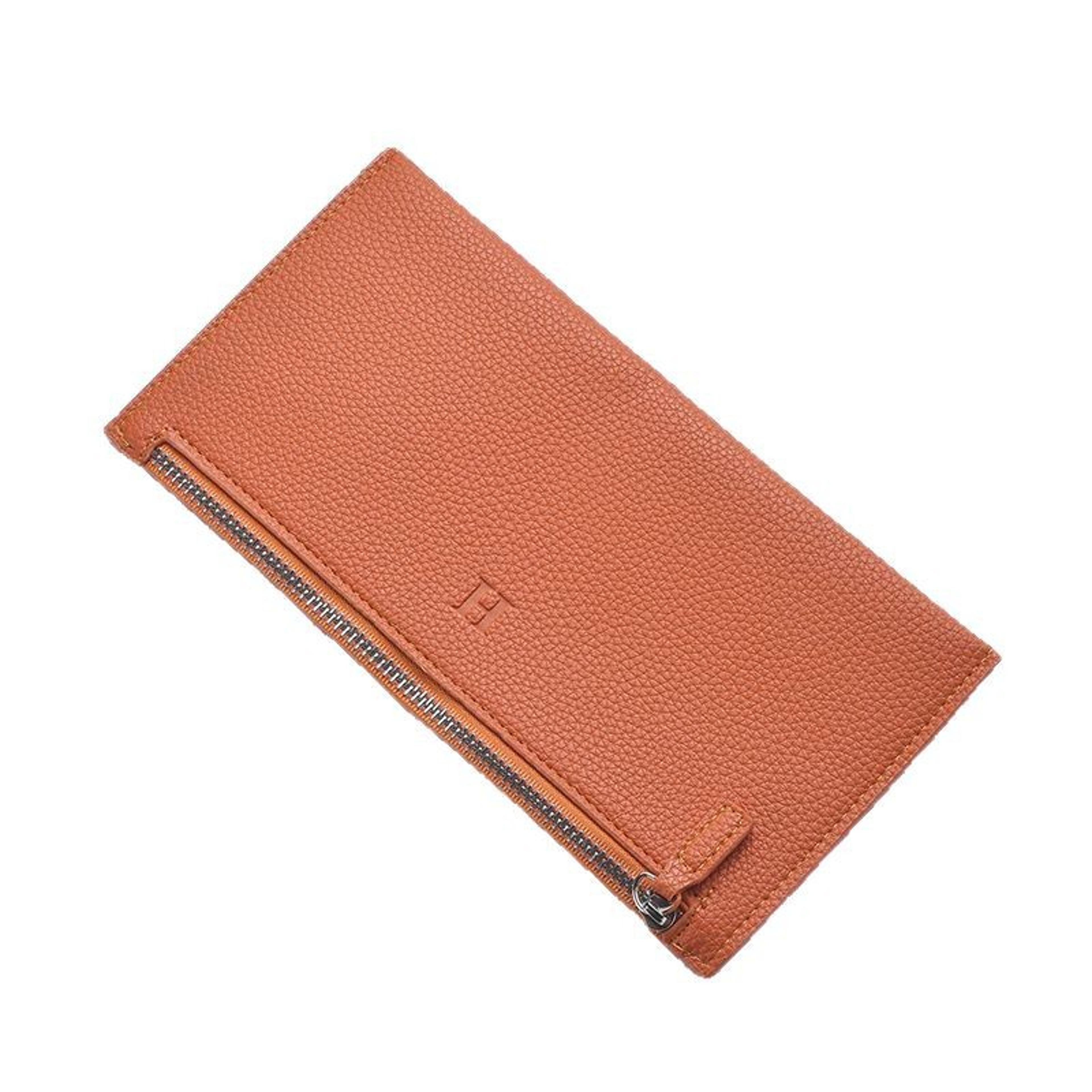 Womens UltraThin Casual Zipper Wallet New Leather Long Wallet Soft Leather Clip Phone Holder And Co 2