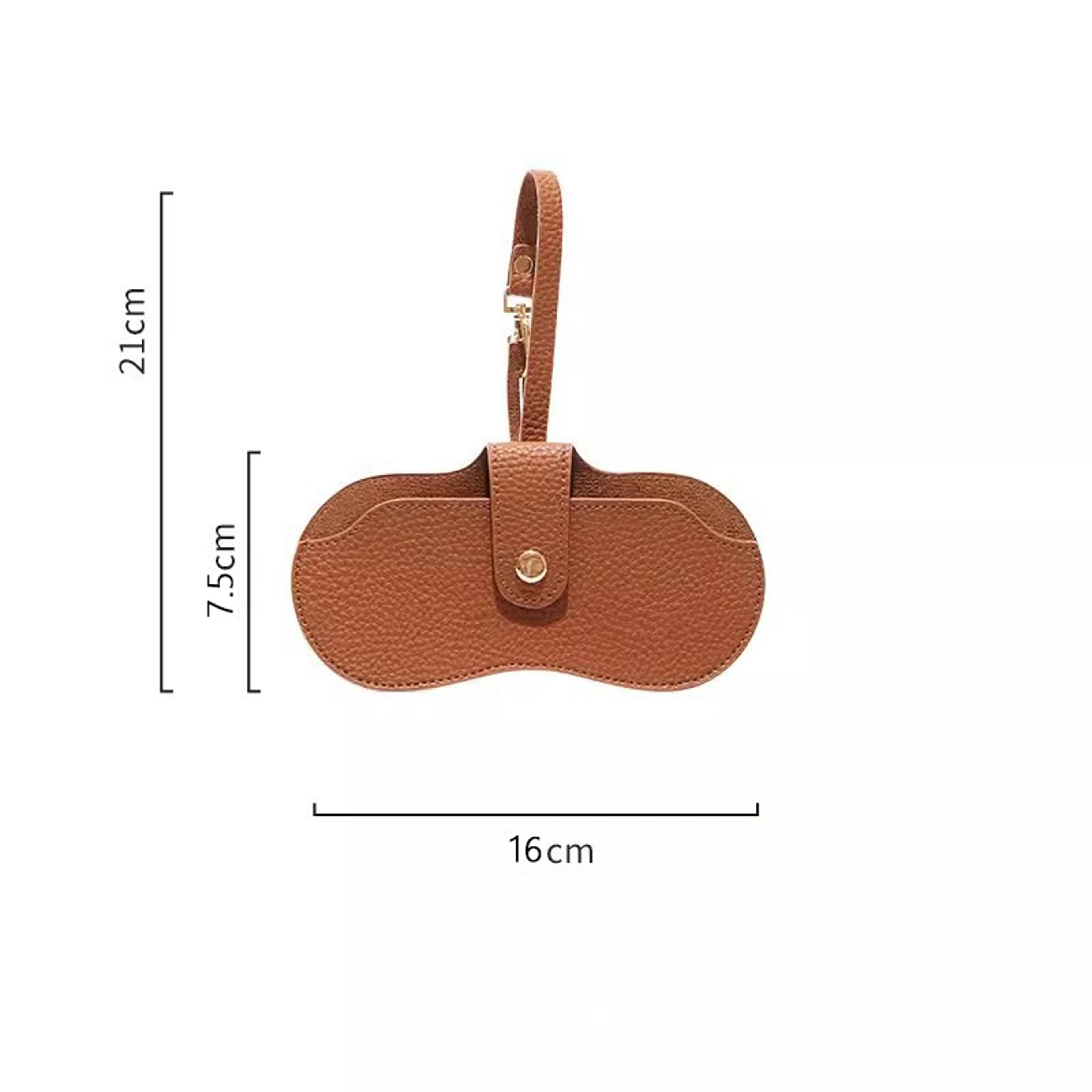 Portable Fashionable Glasses Case Protective Sunglasses Storage Bag Glasses Clip 7