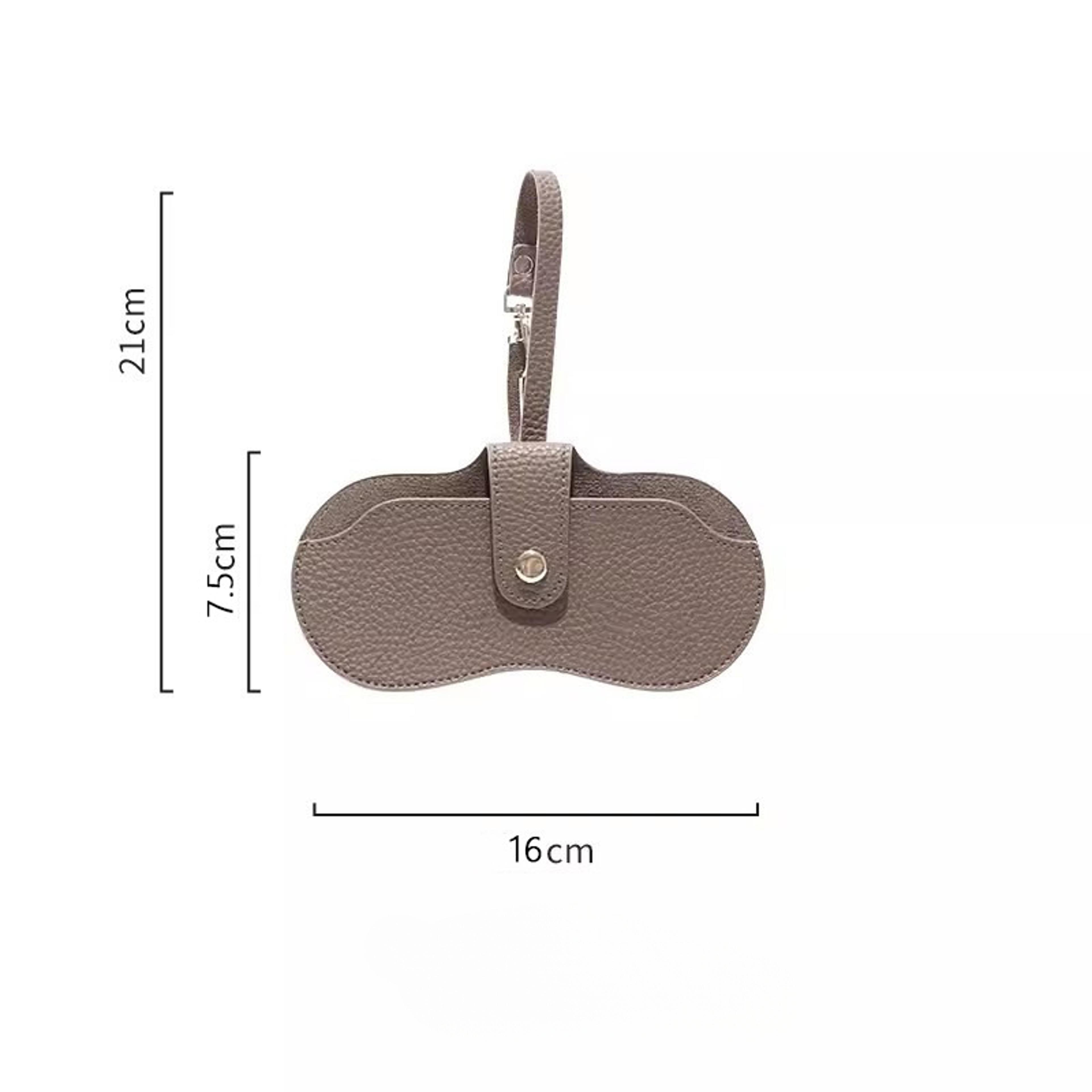 Portable Fashionable Glasses Case Protective Sunglasses Storage Bag Glasses Clip 8