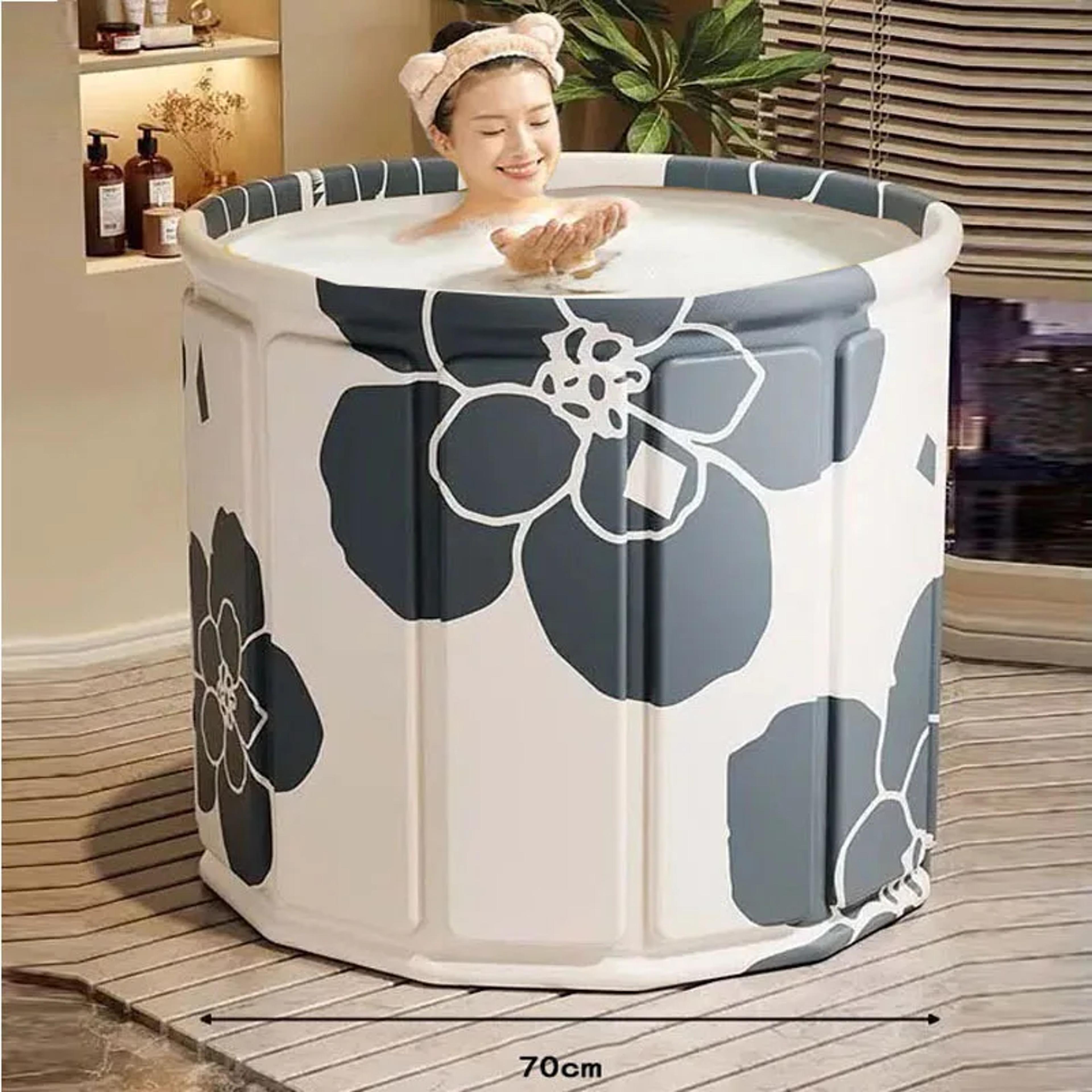 Portable Bathtub For Children And Adults Thickened Environment Friendly PVC Foldable Bath Tub 4