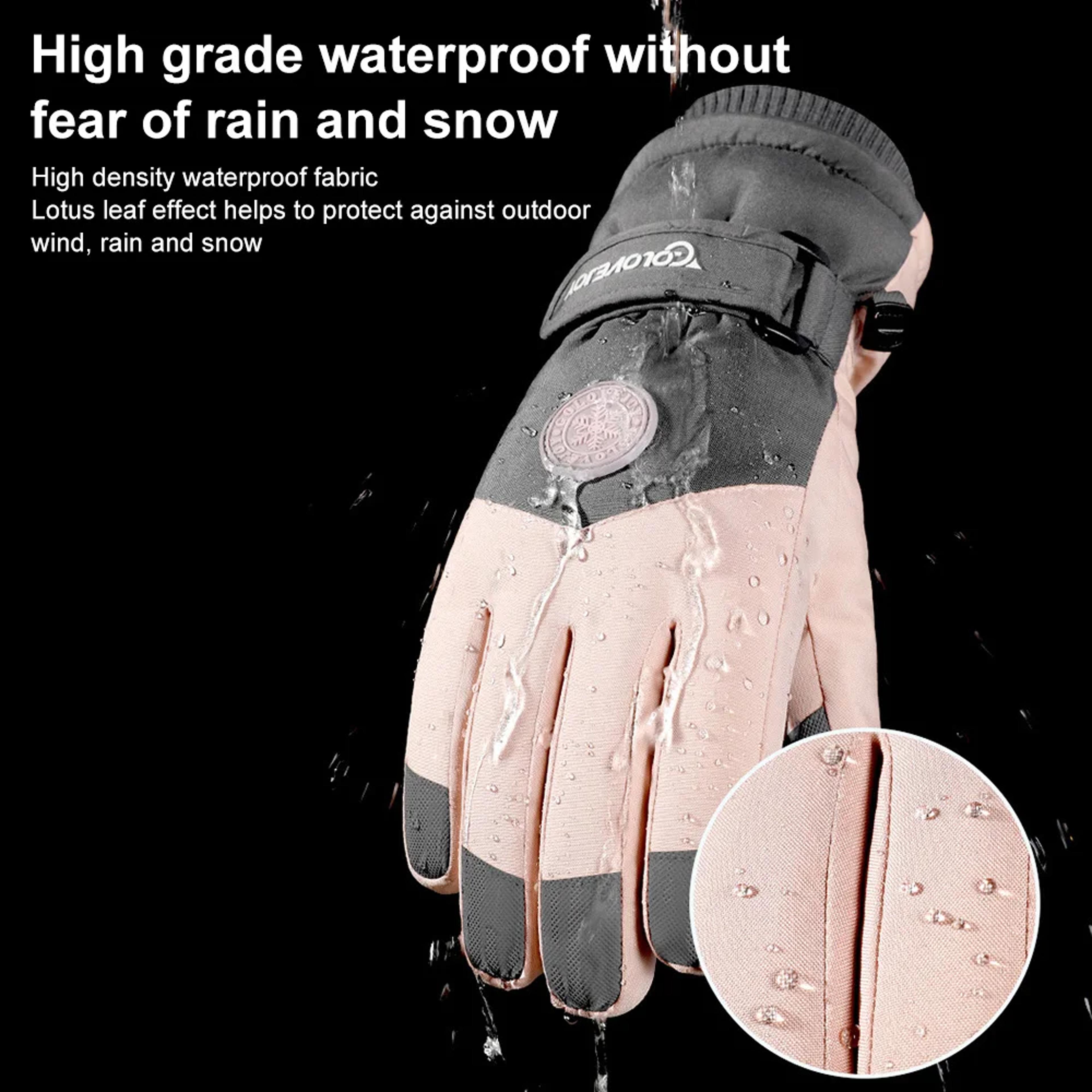 Winter Touch Screen Snow Glove New Waterproof Ski Gloves Warm Fleece Lined Thermal Gloves For Skiin 2