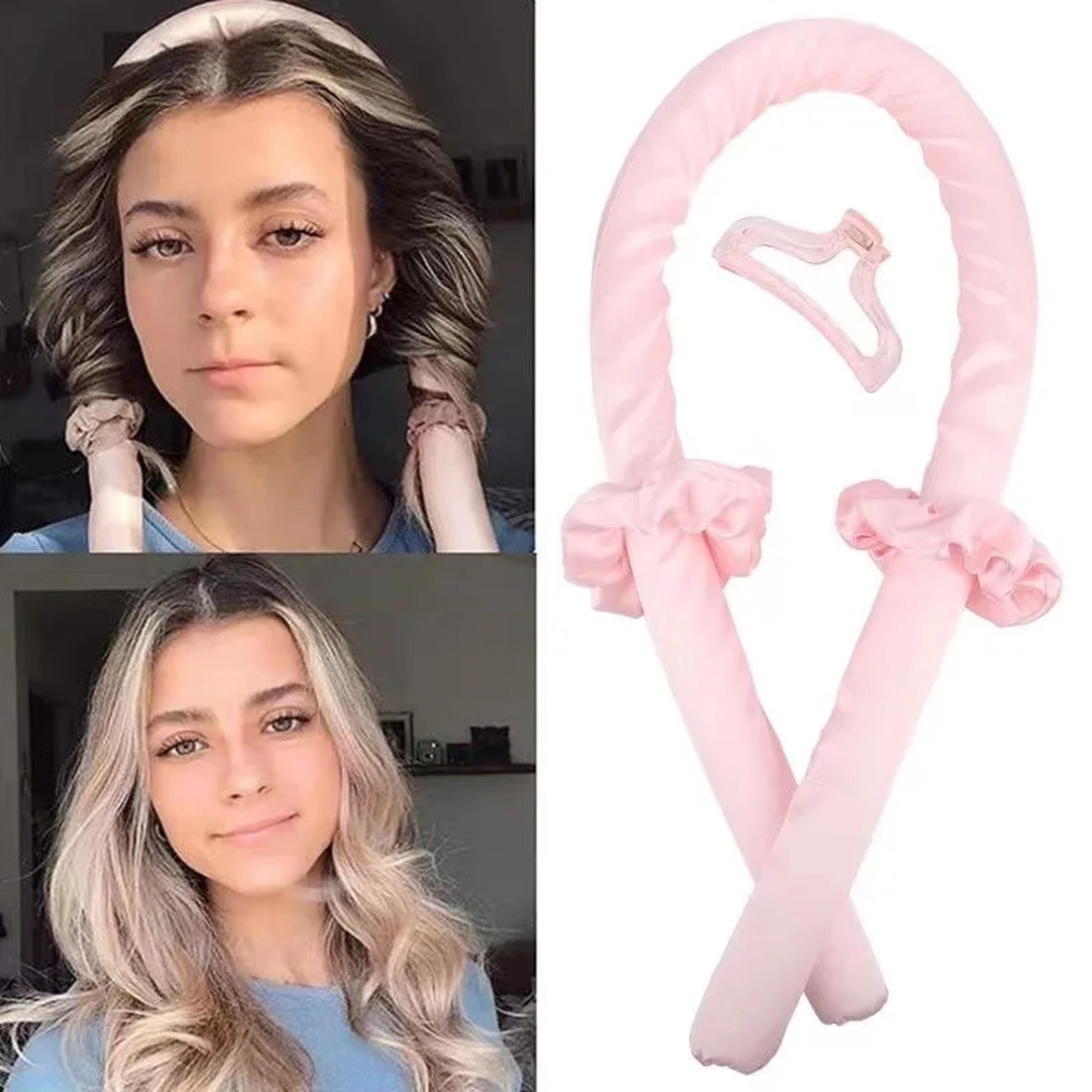 Heatless Curling Rod Headband Soft Hair Curlers Clip Hair Styling Tools Set 0