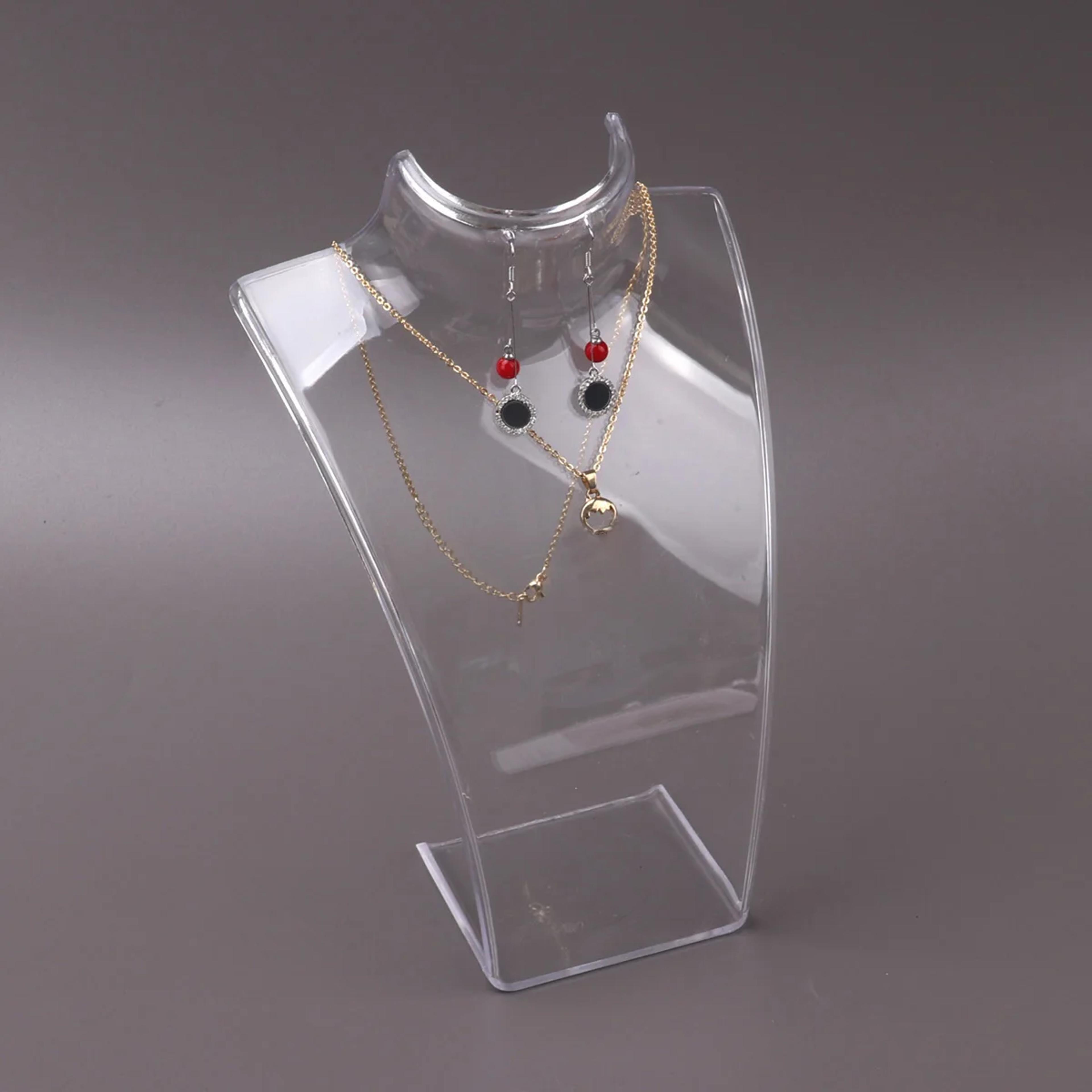 Jewellry Mannequin Bust Rack Plastic Necklace Display Stand Holder For Necklaces Pendant Earrings D 7