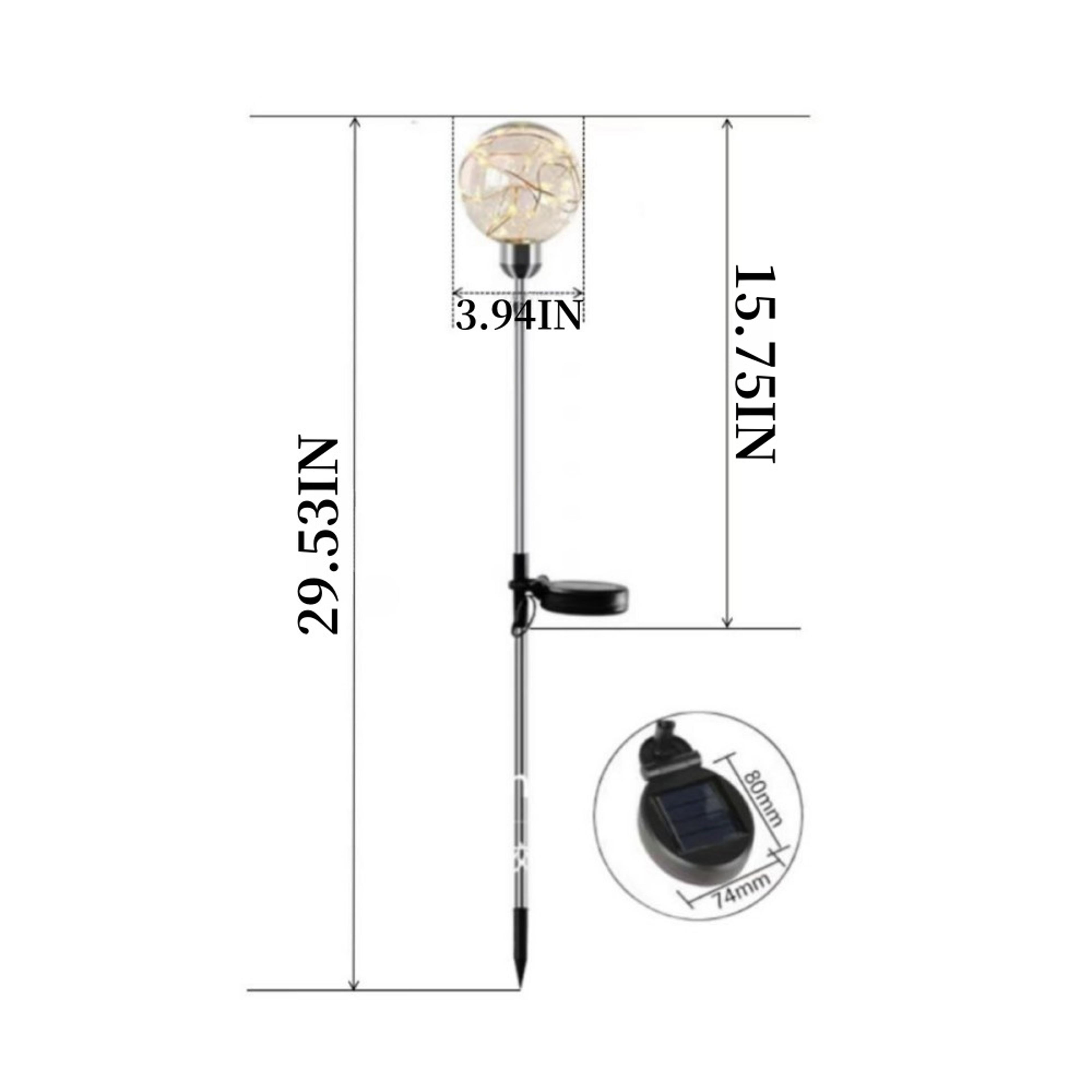 Garden And Lawn LED Solar Warm Light Wishing Ball Perfect For Courtyard Balcony Party Festival Deco 5