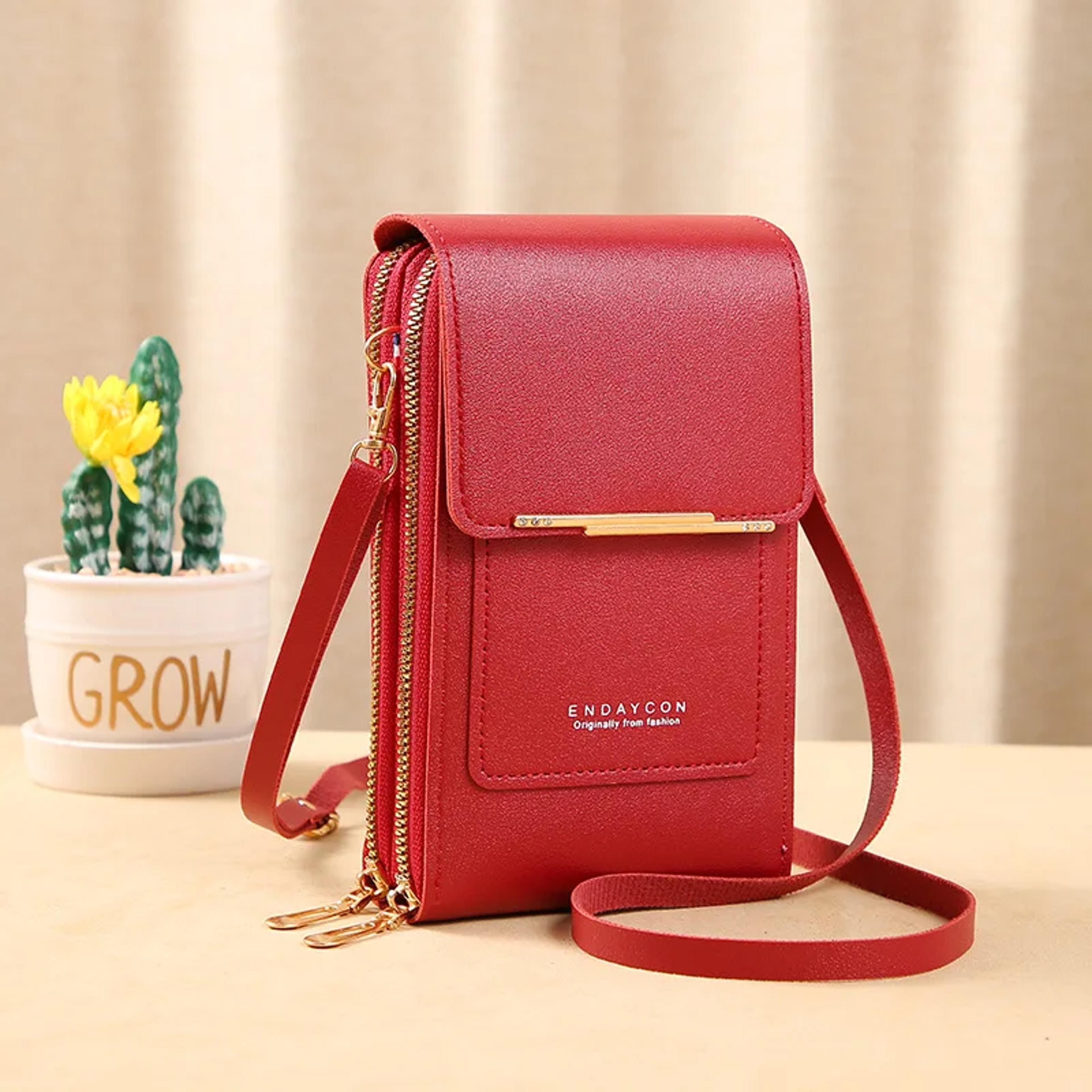 Luxury Women Shoulder Bags Crossbody Purse With Soft Leather Strap Touch Screen Cell Phone Wallet 9