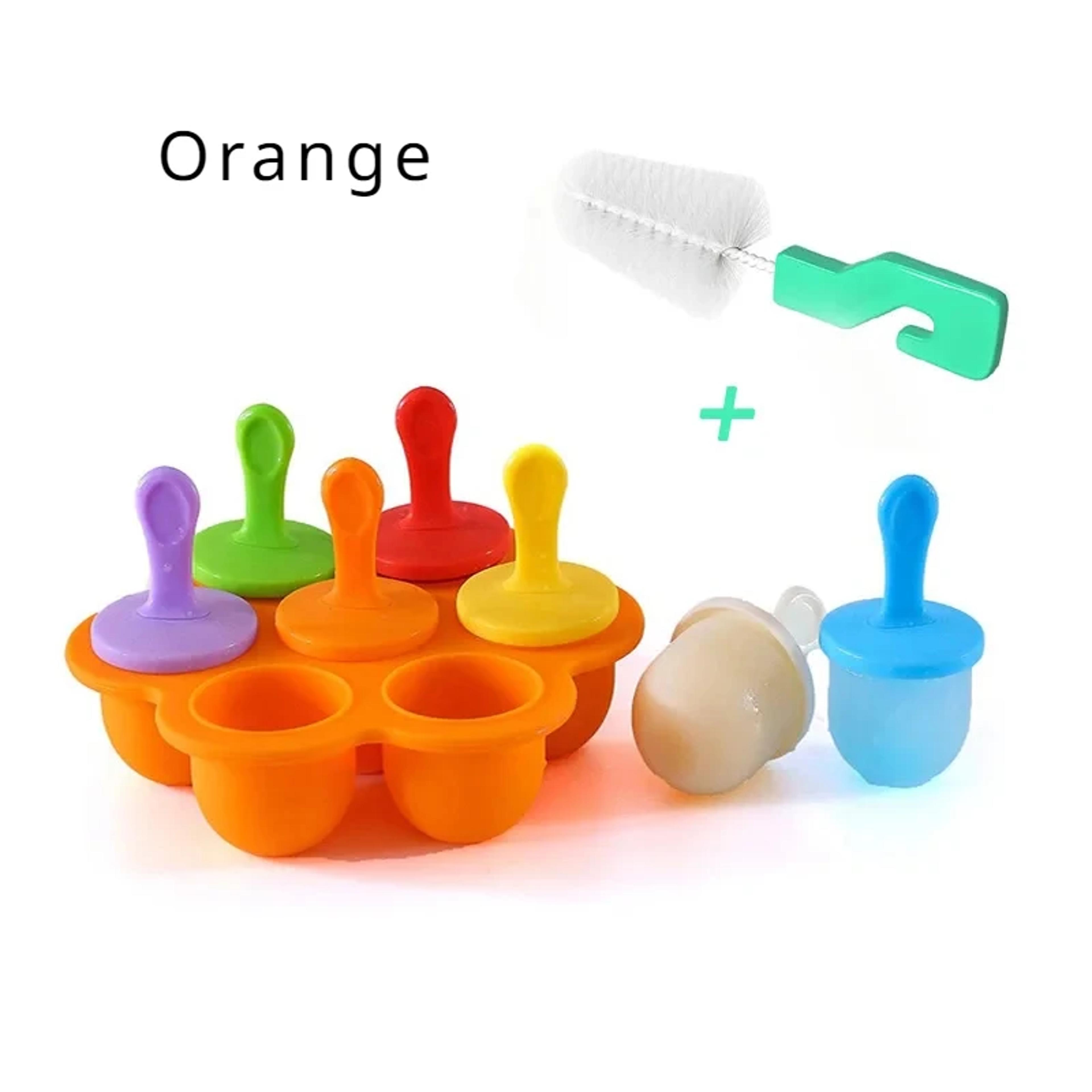 Reusable Ice Cream Mold Silicone Popsicle Tray Non Stick Ice Cube Tray Homemade Food For Kids Mini  6