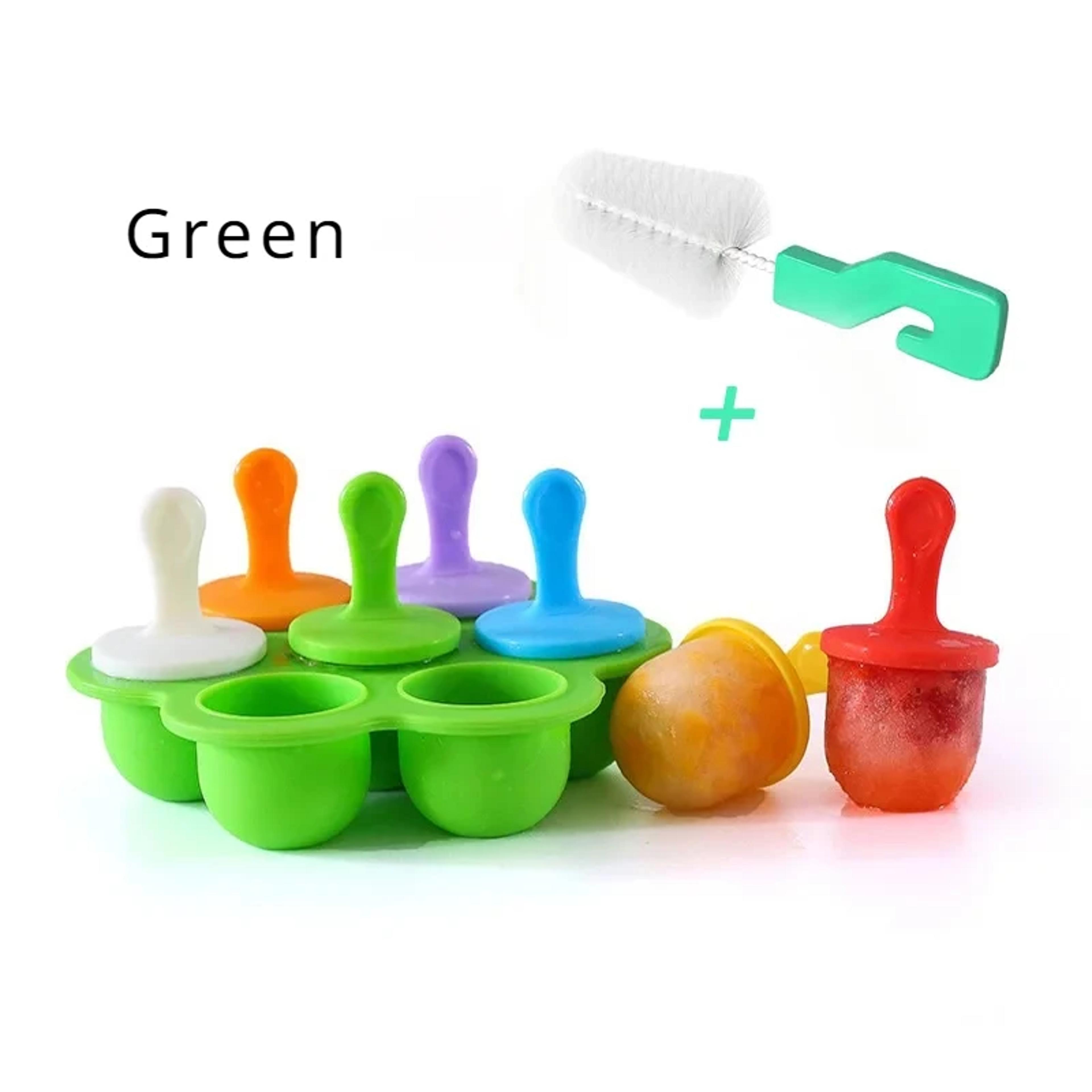 Reusable Ice Cream Mold Silicone Popsicle Tray Non Stick Ice Cube Tray Homemade Food For Kids Mini  8