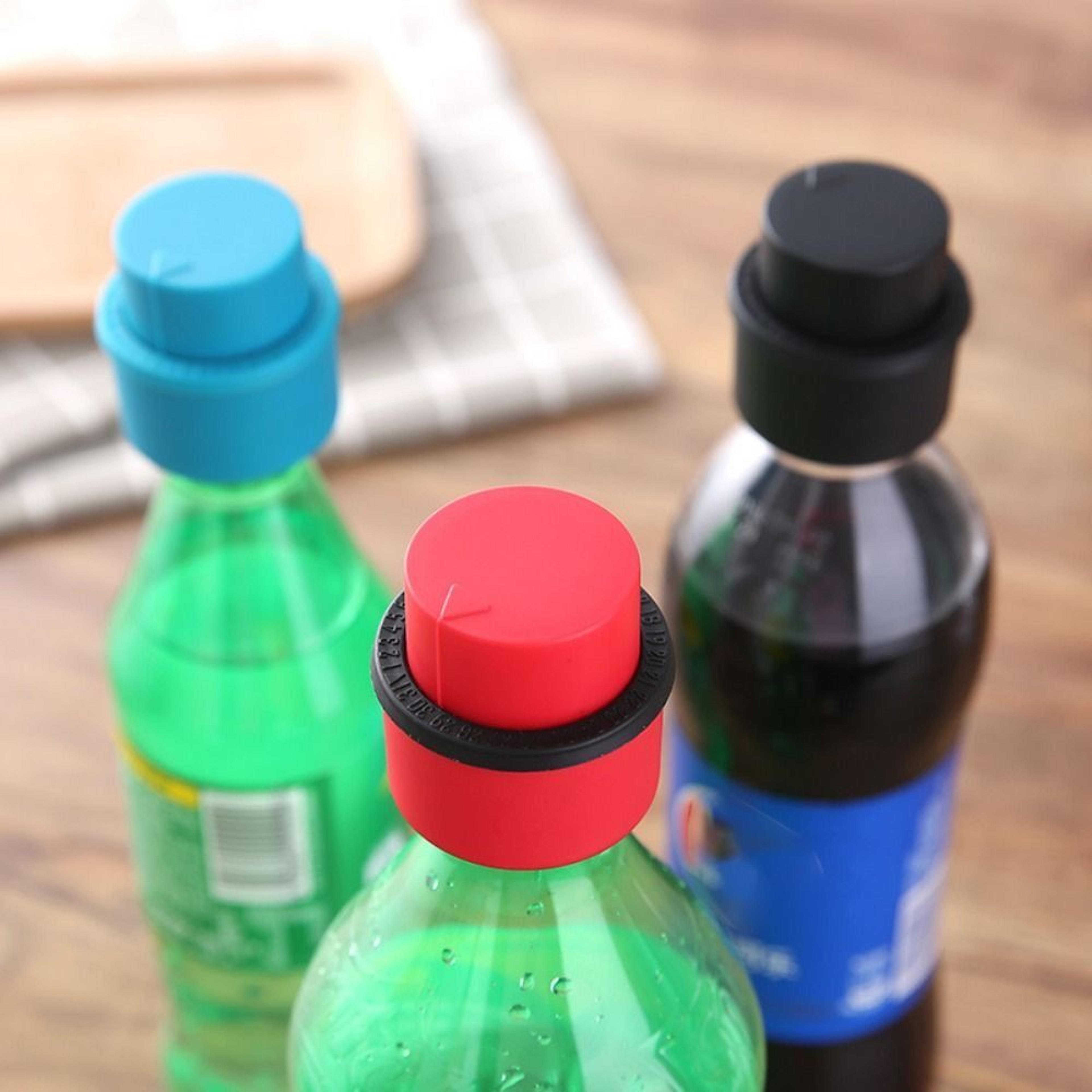 Reusable Bottle Pump Cover Inflatable Airtight Soda Cap Frizzy Drink Sealer 2