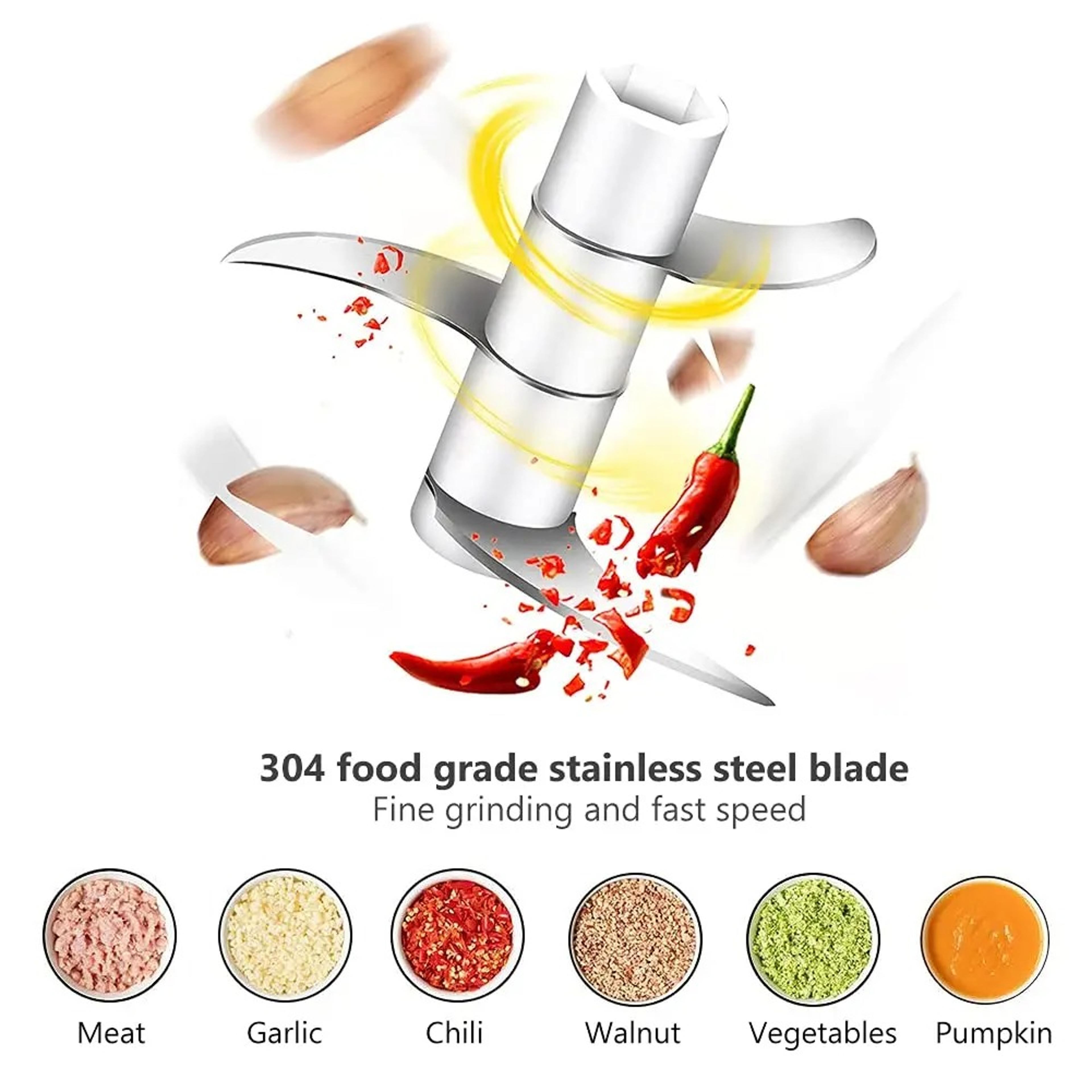 Portable Mini Wireless Electric Garlic Crusher USB Charging Masher For Ginger Vegetable Chili Chopp 4