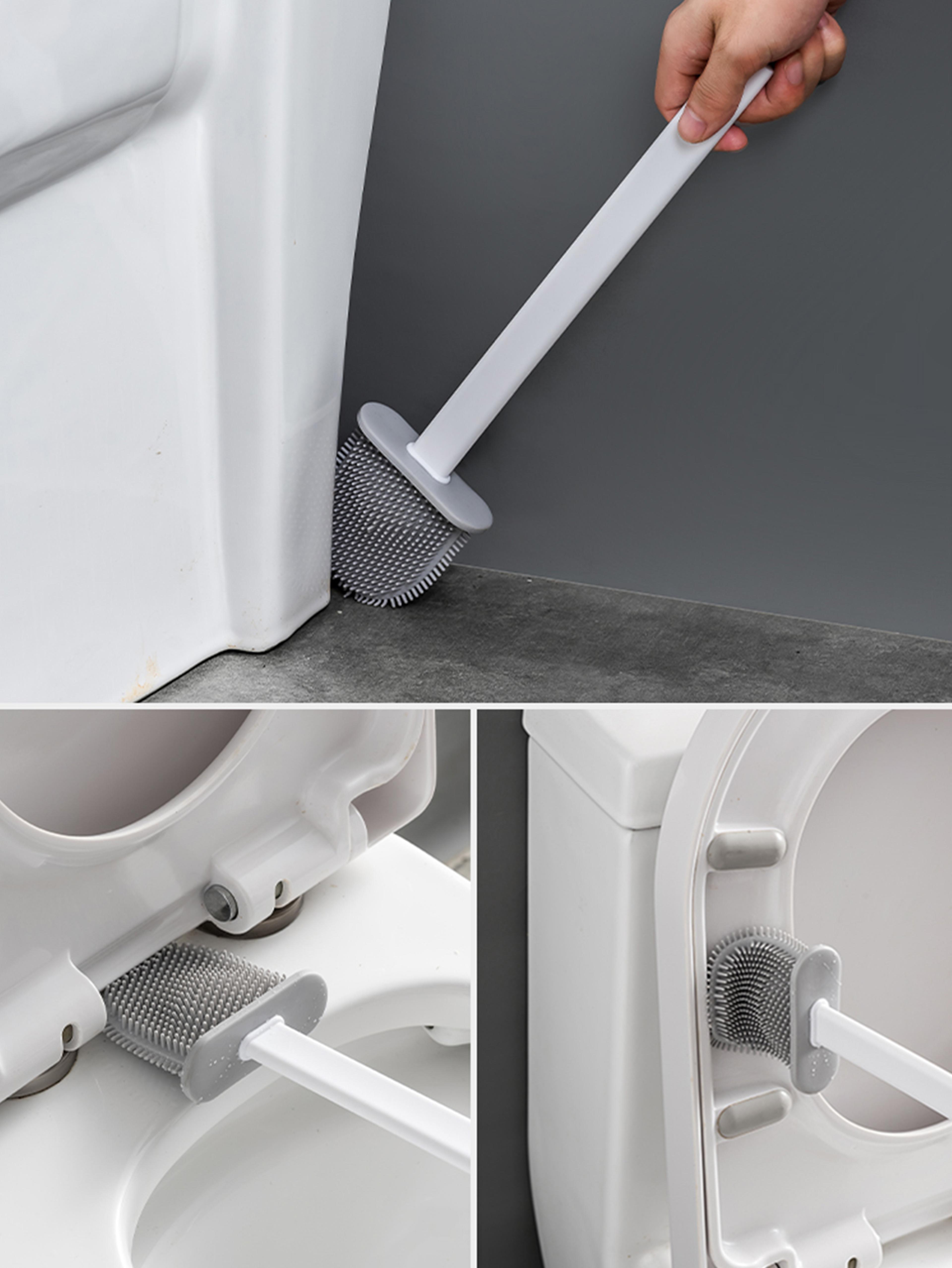 Non Perforated Toilet Brush For Household Use No Dead Corners Wall Mounted Cleaning Tool For Toilet 2