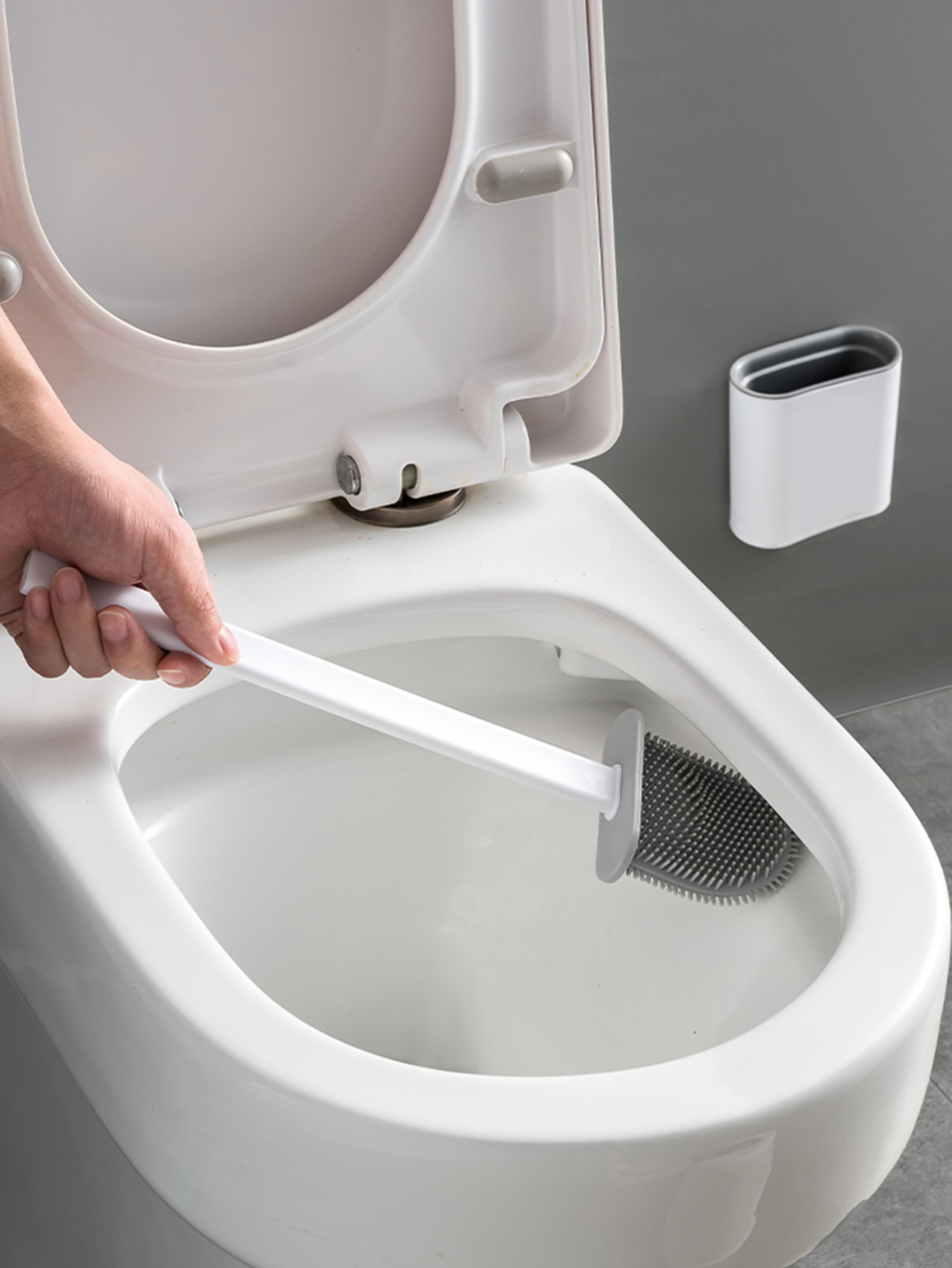 Non Perforated Toilet Brush For Household Use No Dead Corners Wall Mounted Cleaning Tool For Toilet 3