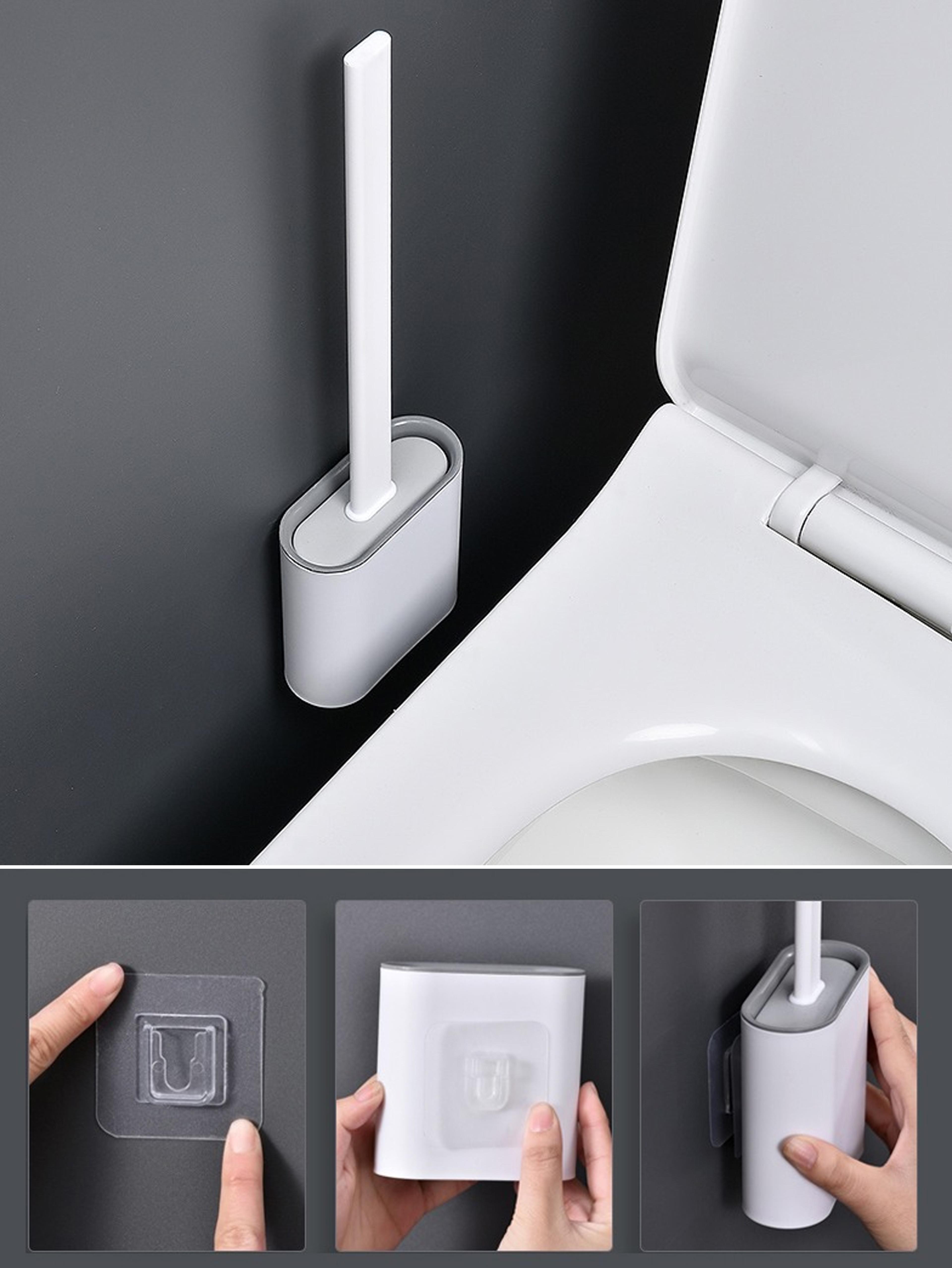 Non Perforated Toilet Brush For Household Use No Dead Corners Wall Mounted Cleaning Tool For Toilet 4