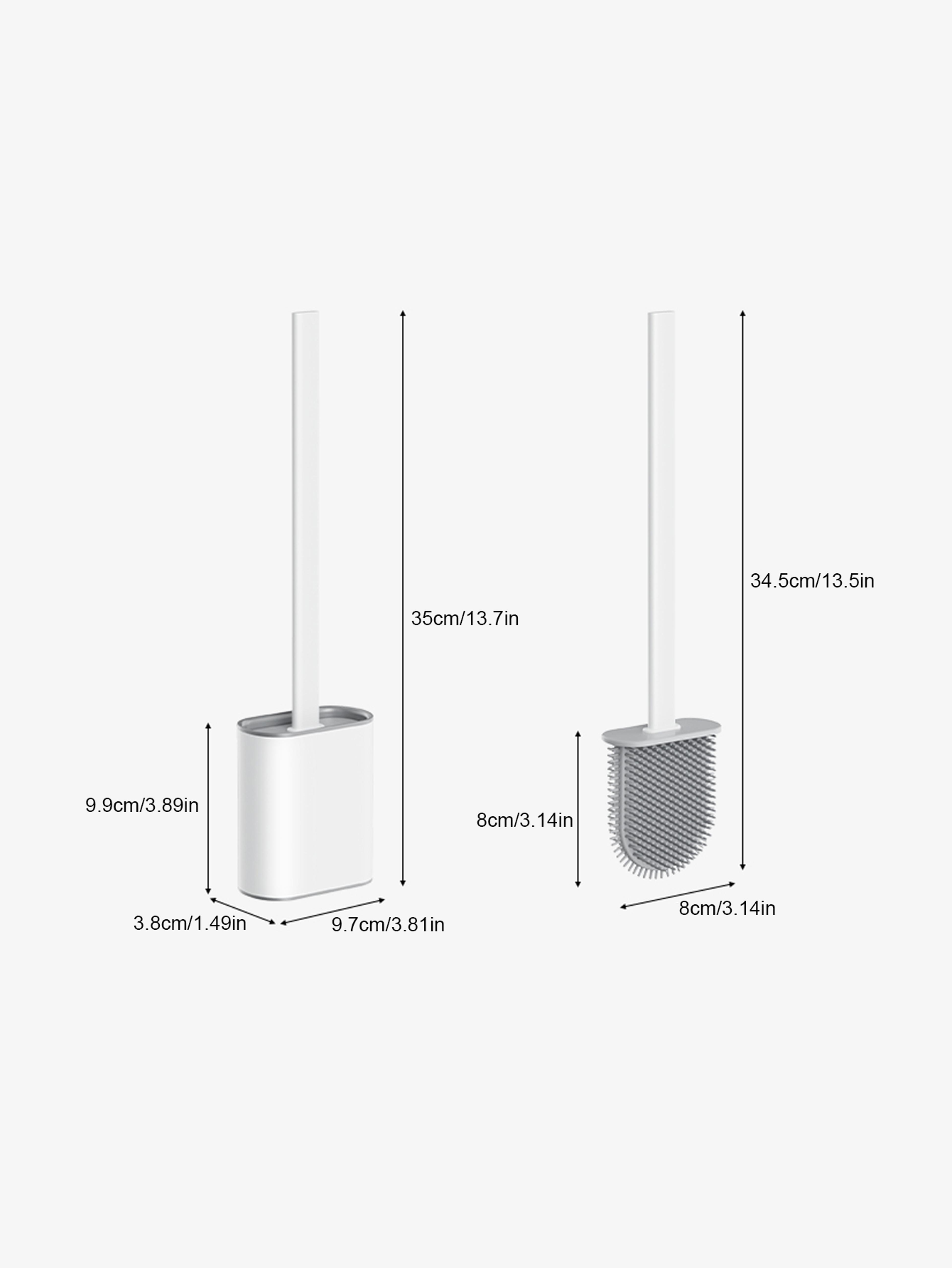 Non Perforated Toilet Brush For Household Use No Dead Corners Wall Mounted Cleaning Tool For Toilet 5