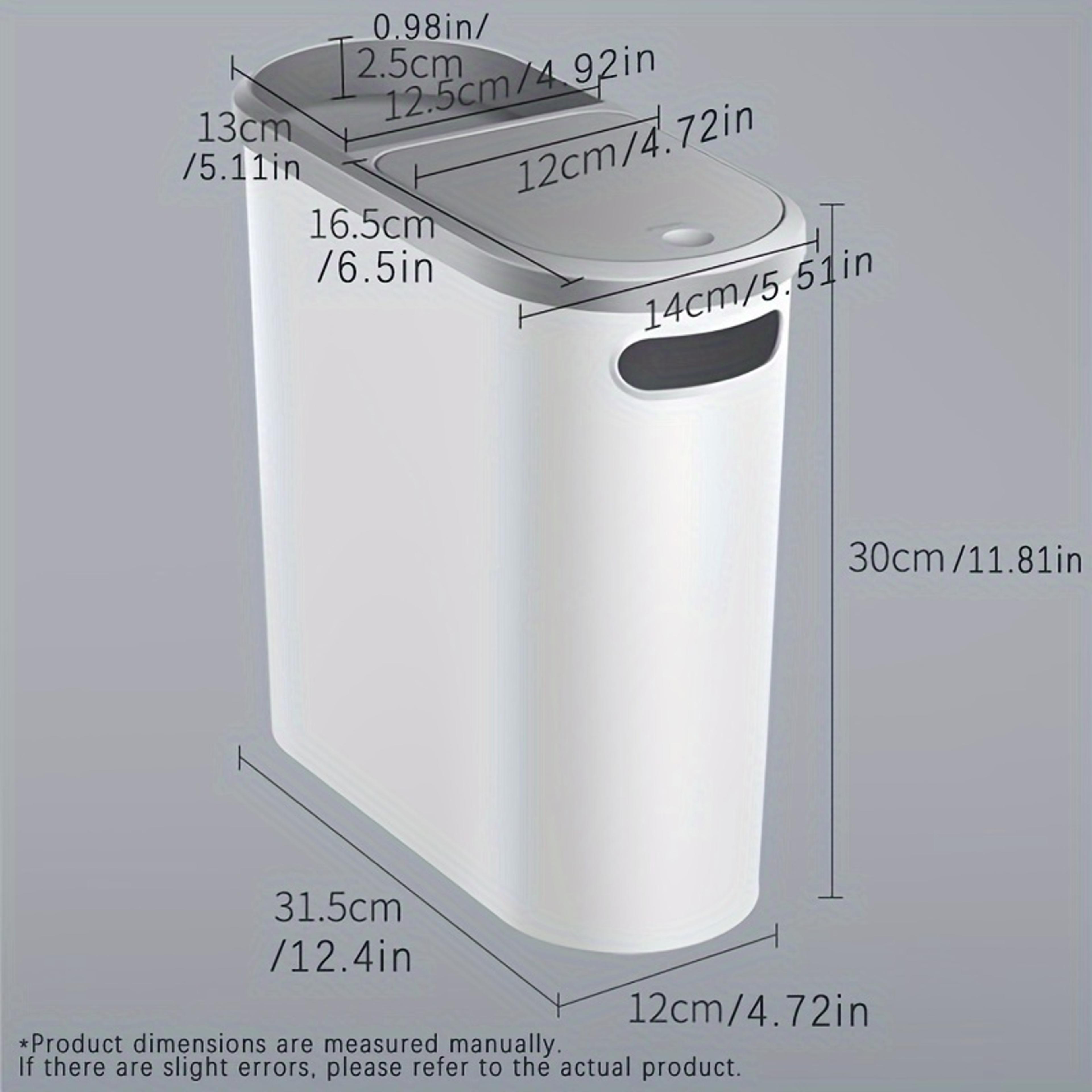 Household Creative Bathroom Trash Can With Lid Press Type Waste Bin For Kitchen 6