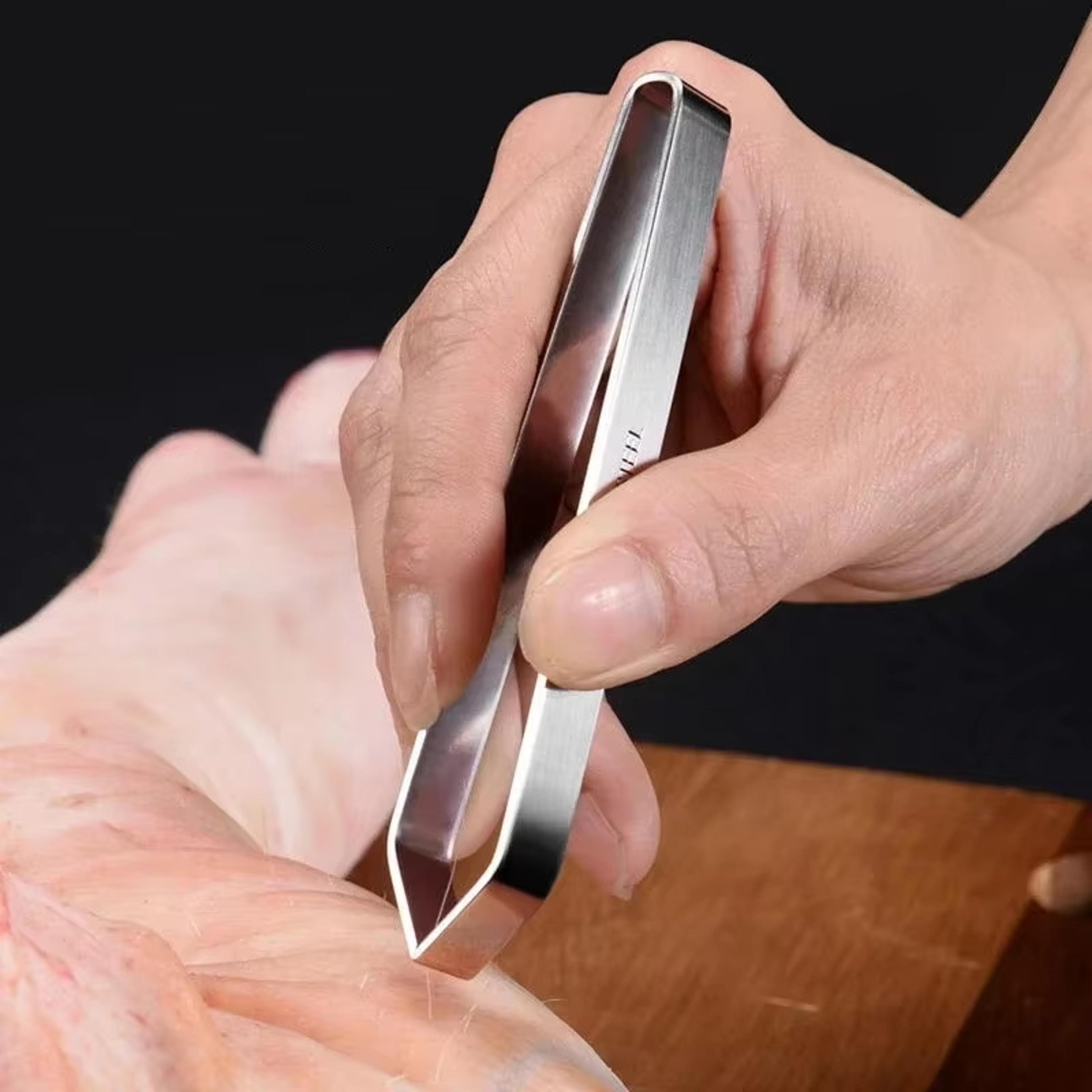 Fish Scales Removal Tool Stainless Steel Grater Peeler Scraper Fast Cleaner Tweezers For Easy Fish  6
