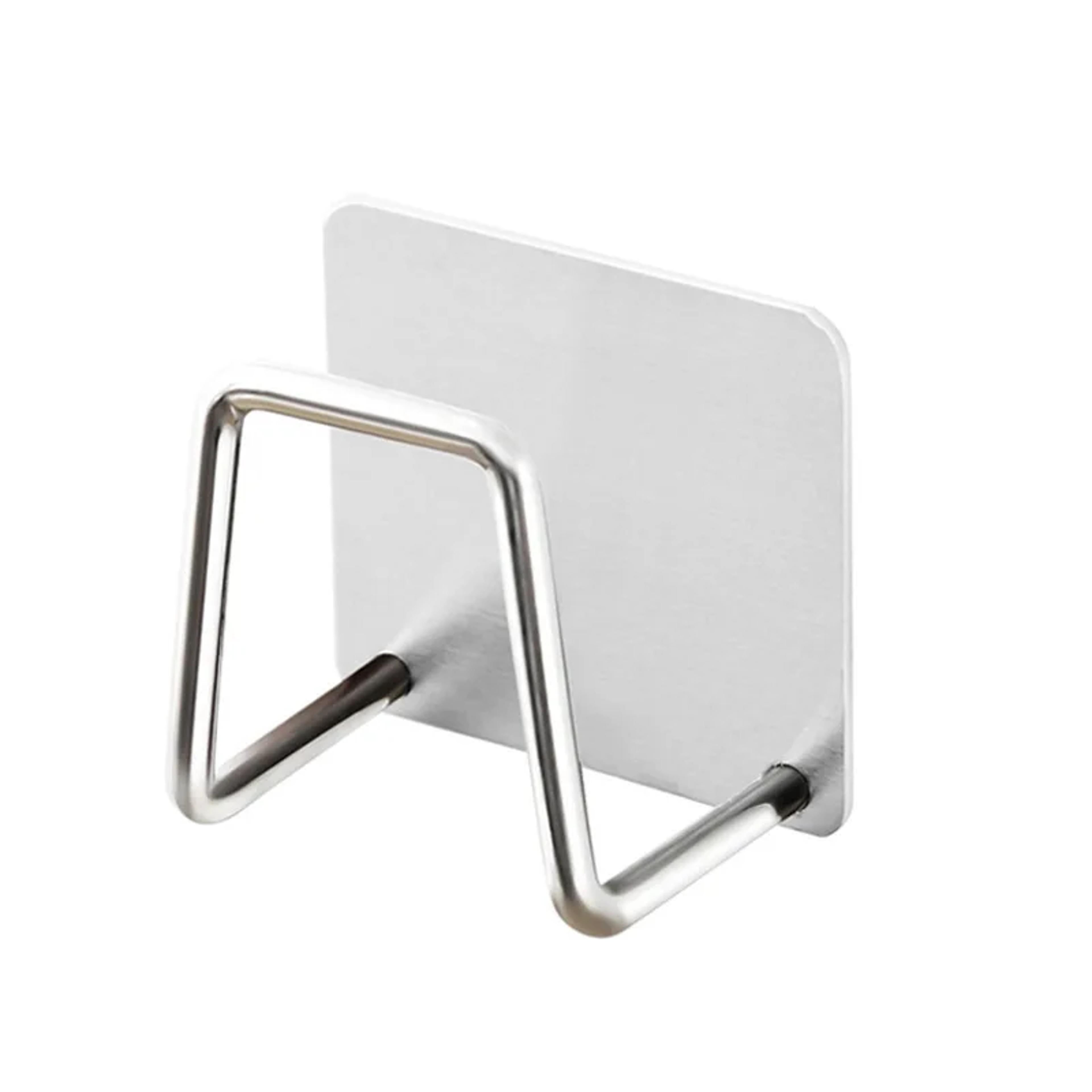 Self Adhesive Sink Drain Drying Rack With Wall Hooks Kitchen Holder And Bathroom Storage Wire Ball  5