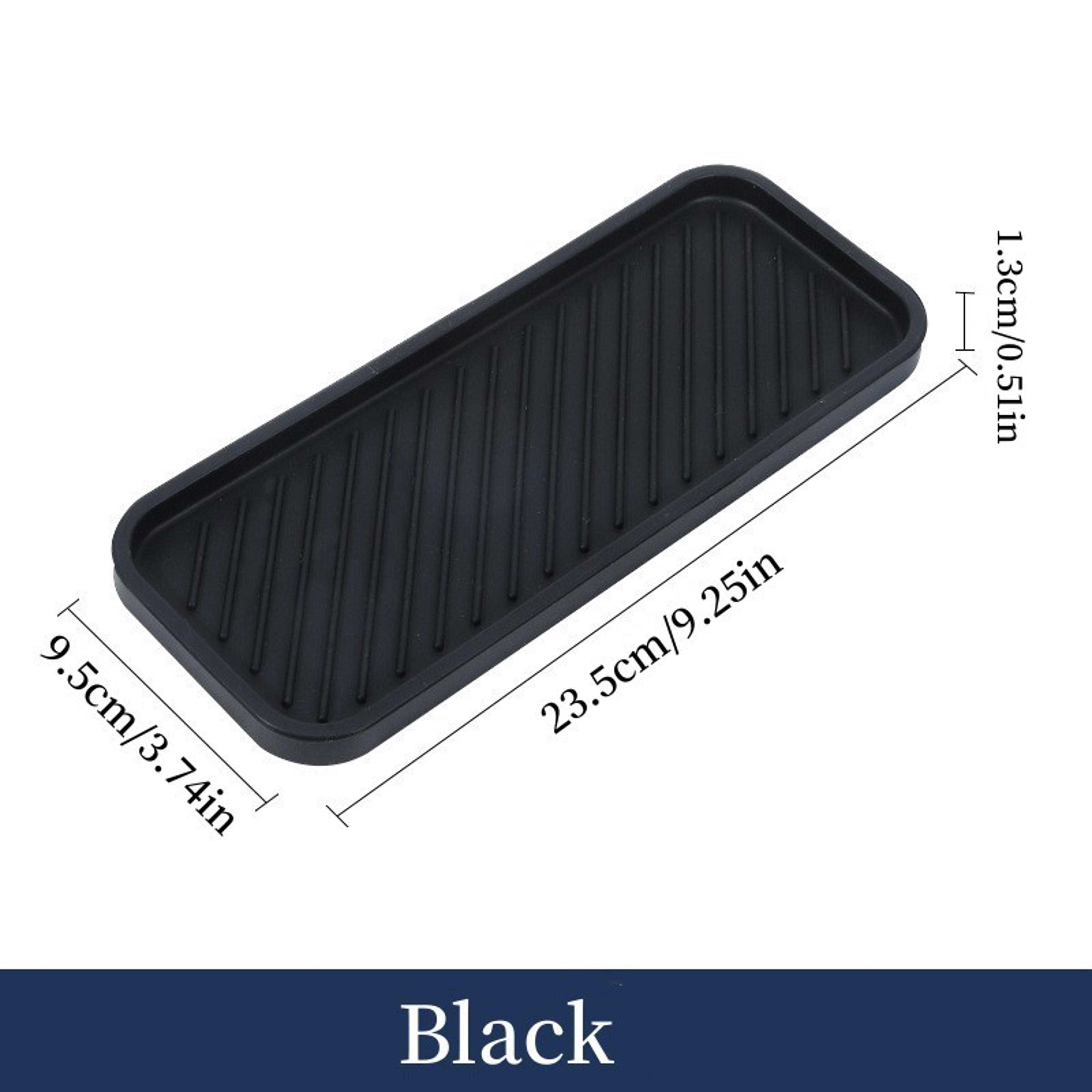 Bathroom Silicone Drain Tray Draining Pad Soap Pad For Kitchen Countertop Sponge Holder Soap Dispen 6