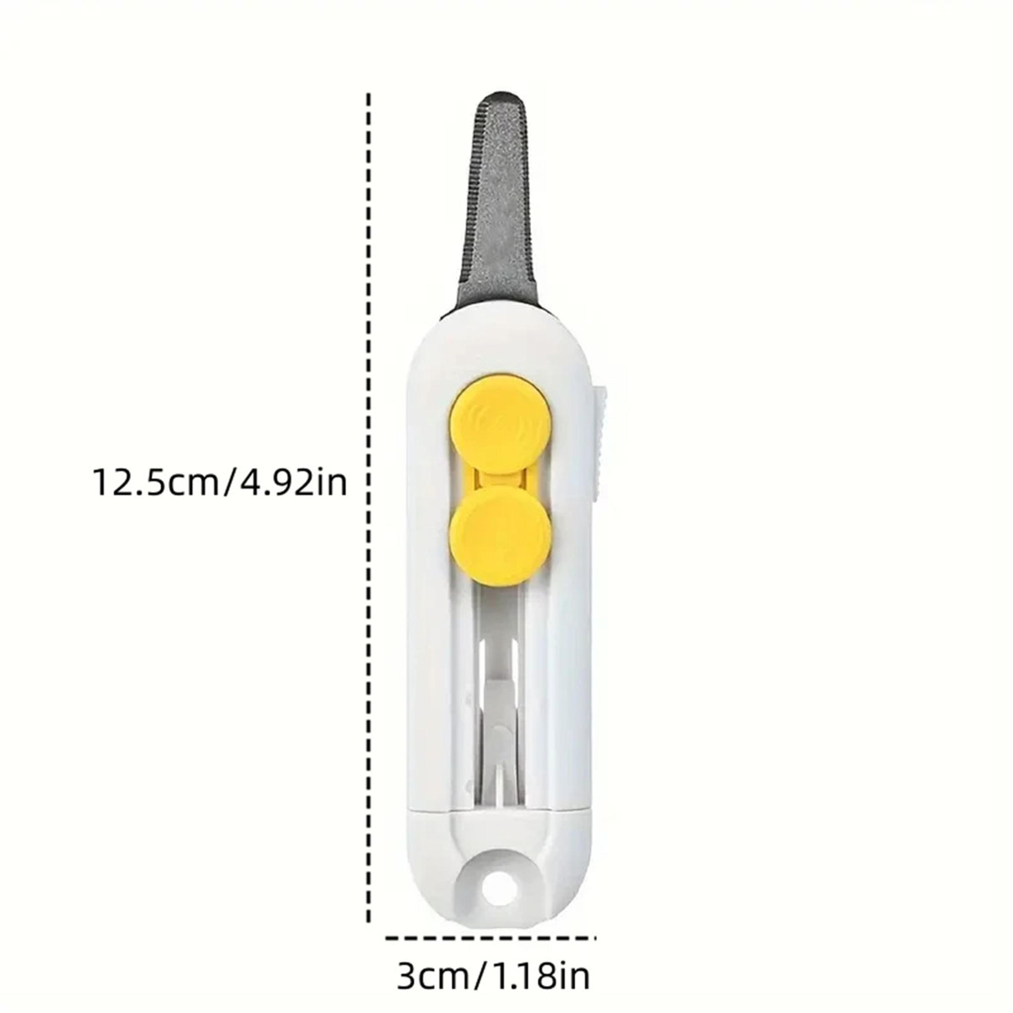 Portable Box Cutter Magnetic Mini Cutter For Paper And Letters With Retractable Blade Durable ABS M 4