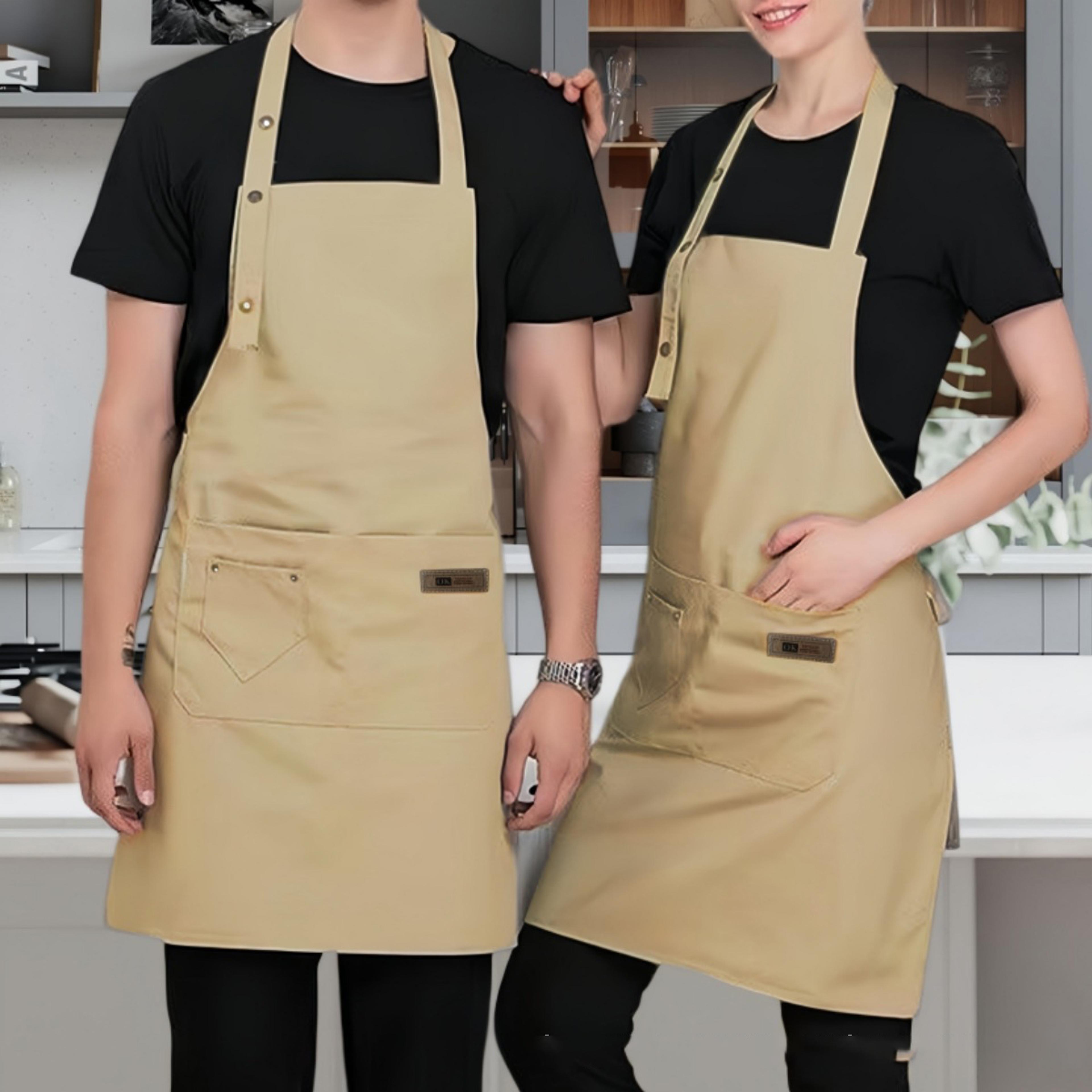 New Fashion Chef Apron For Men And Women Kitchen Grill Work Apron For Bar Restaurant Cafes Beauty S 1