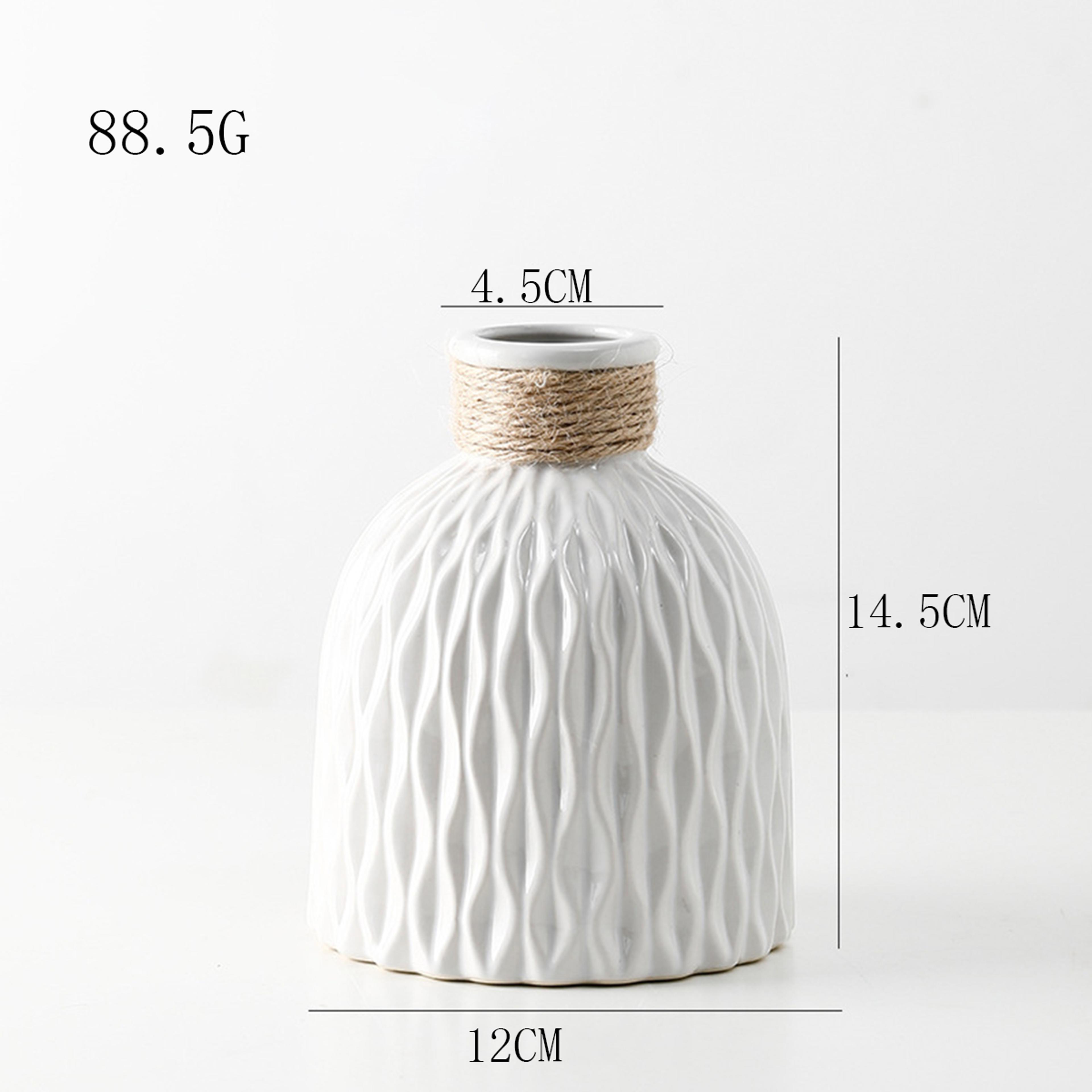Modern Nordic Style Water Ripple Plastic Vase Wave Flower Pot Arrangement Living Room Desktop Decor 4