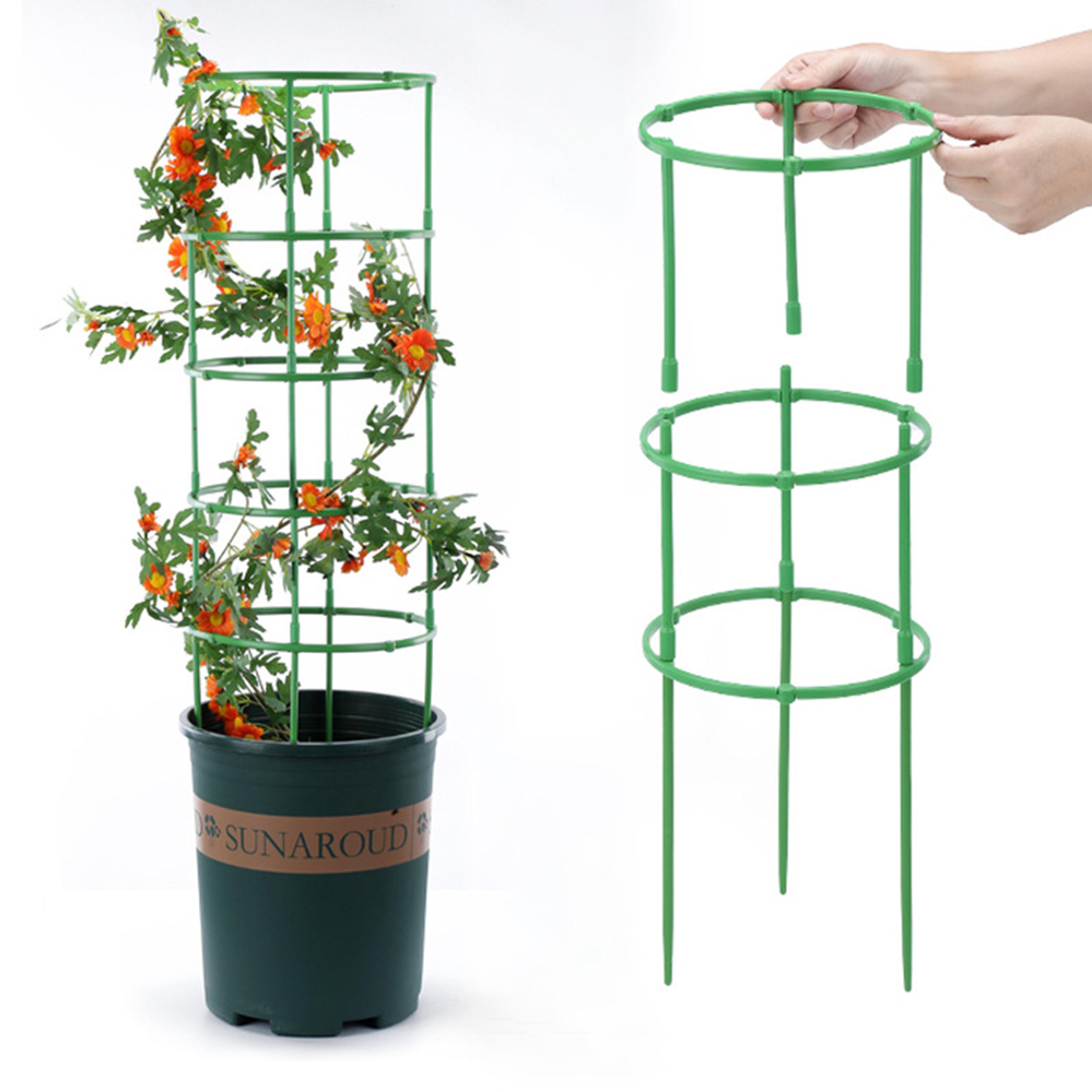 Layers Plant Support Cage Plastic Trellis Holder For Flower Pot Climbing Plants 2