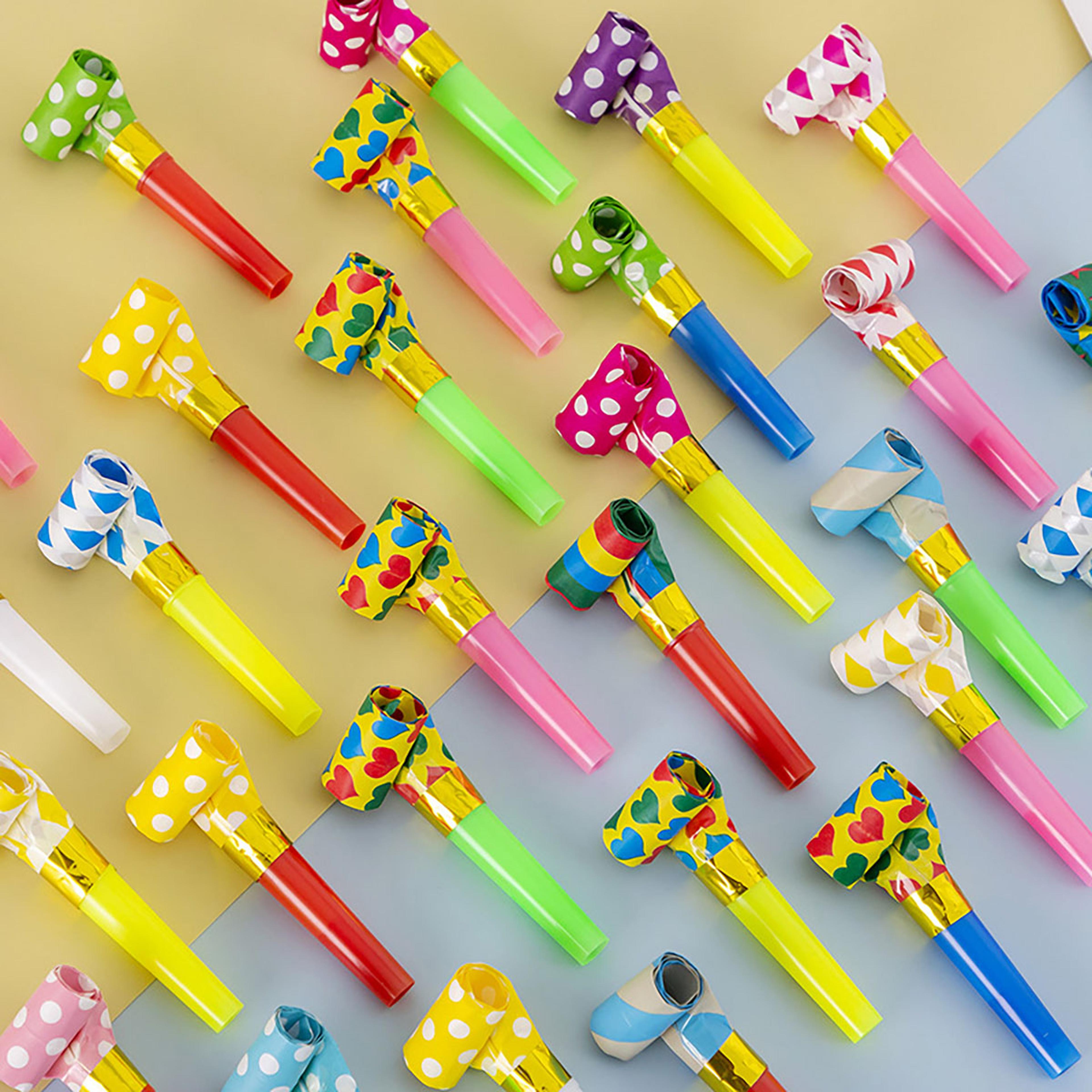 Colorful Dragon Whistle Toy Funny Blow Roll Toys For Children Birthday Gifts 1