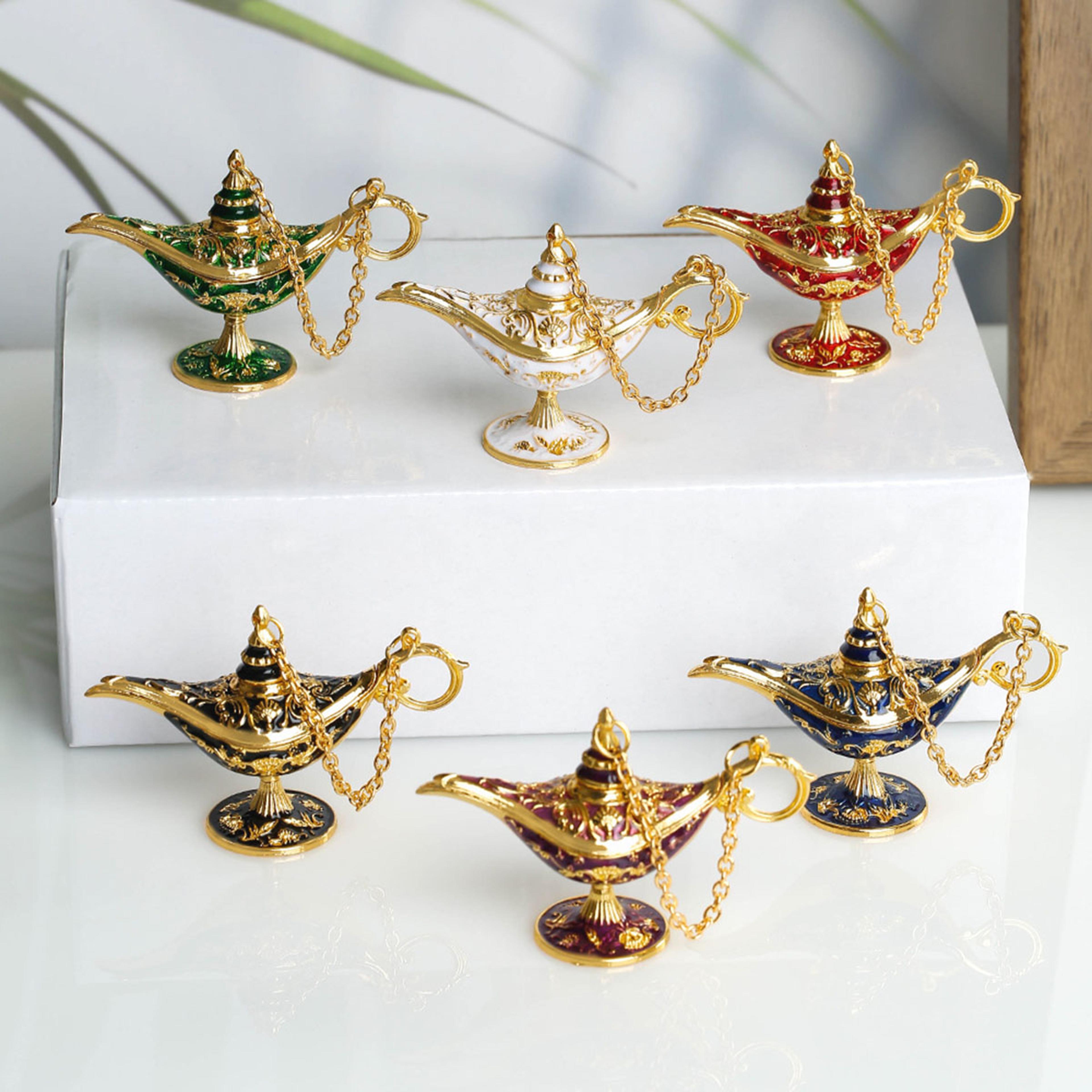 Vintage Aladdin Lamp Ornament Metal Craft Home Decoration 3