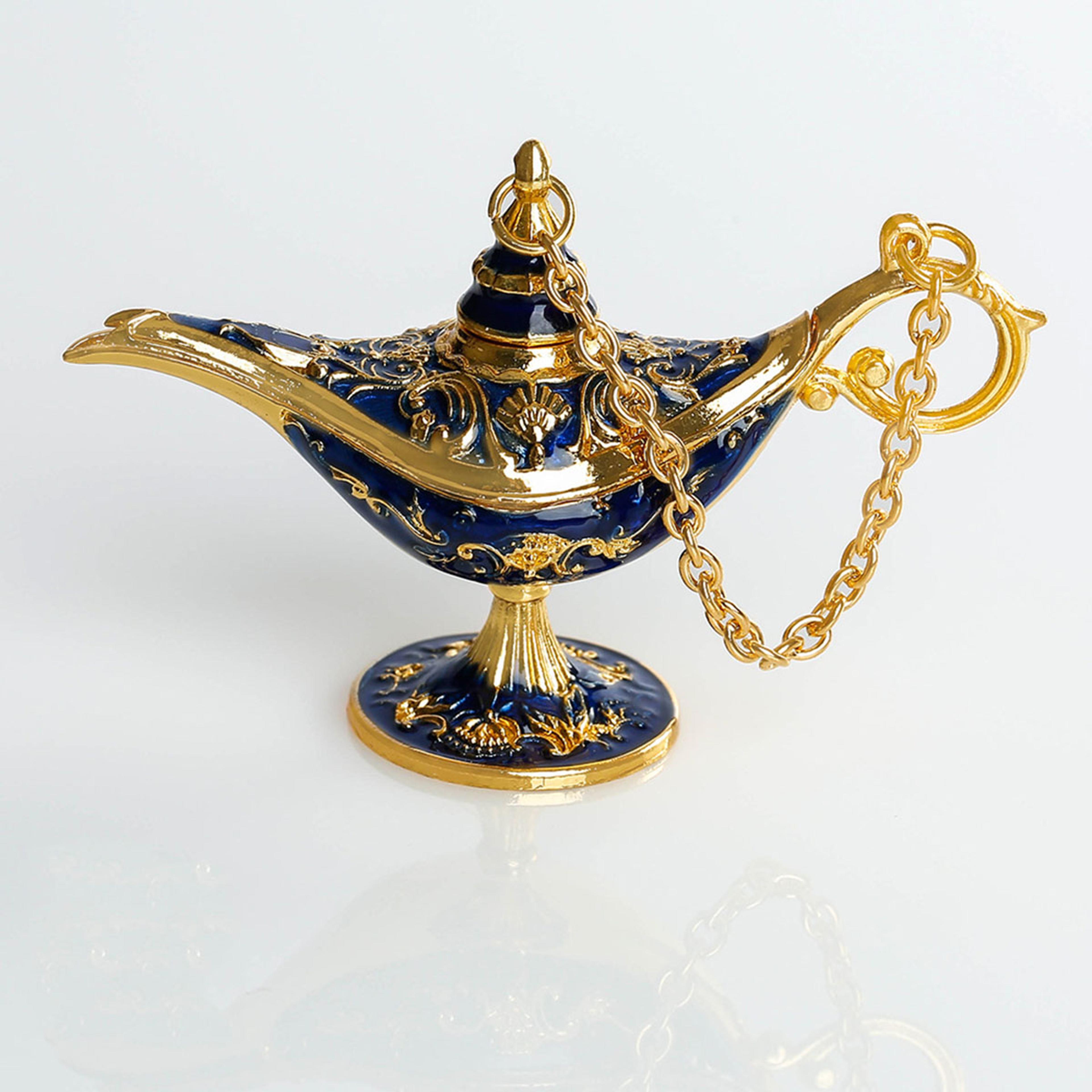 Vintage Aladdin Lamp Ornament Metal Craft Home Decoration 7