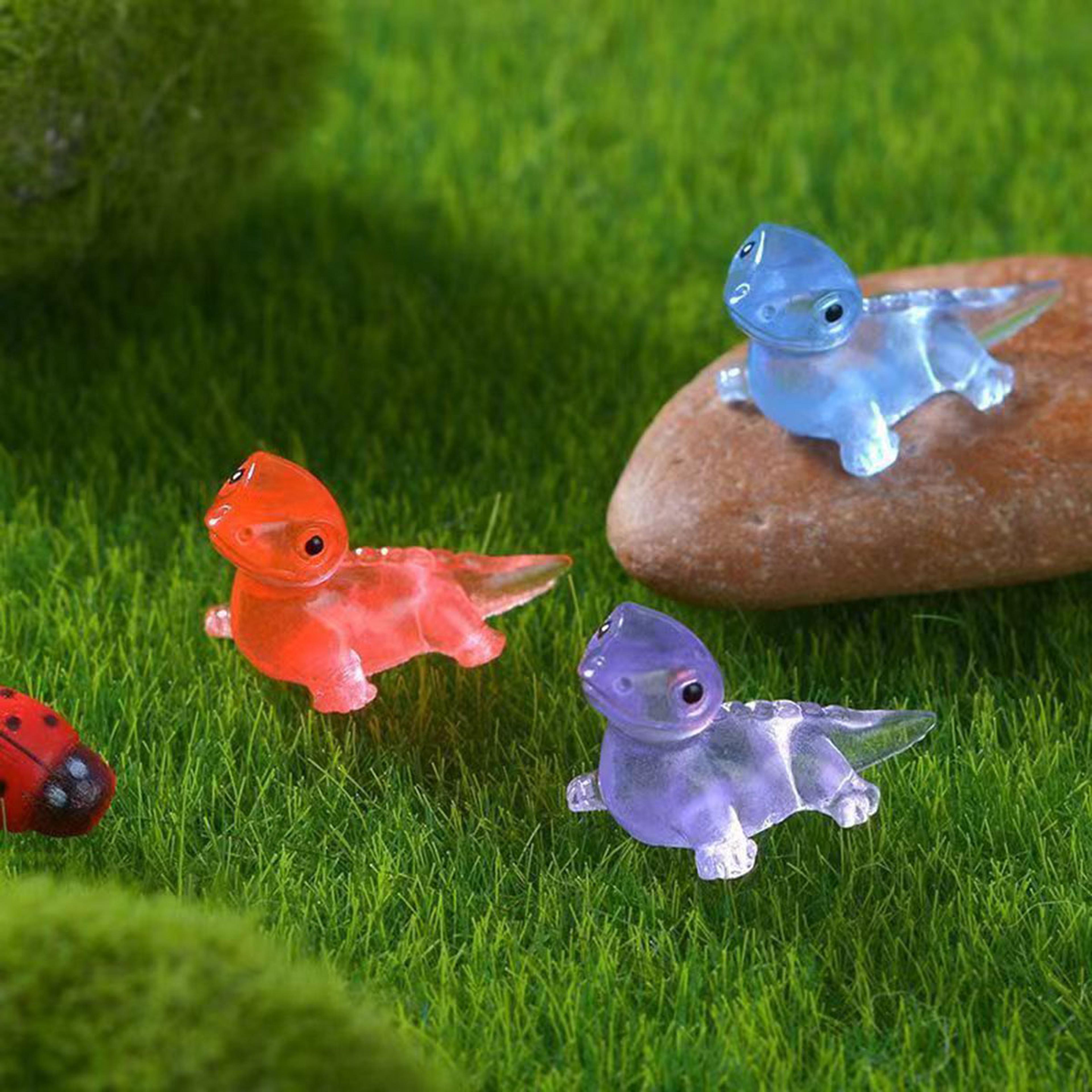 Miniature Lizards Glow At Dark Lizard Vivarium DIY Accessories Fairy Garden Decoration Animal Figur 3