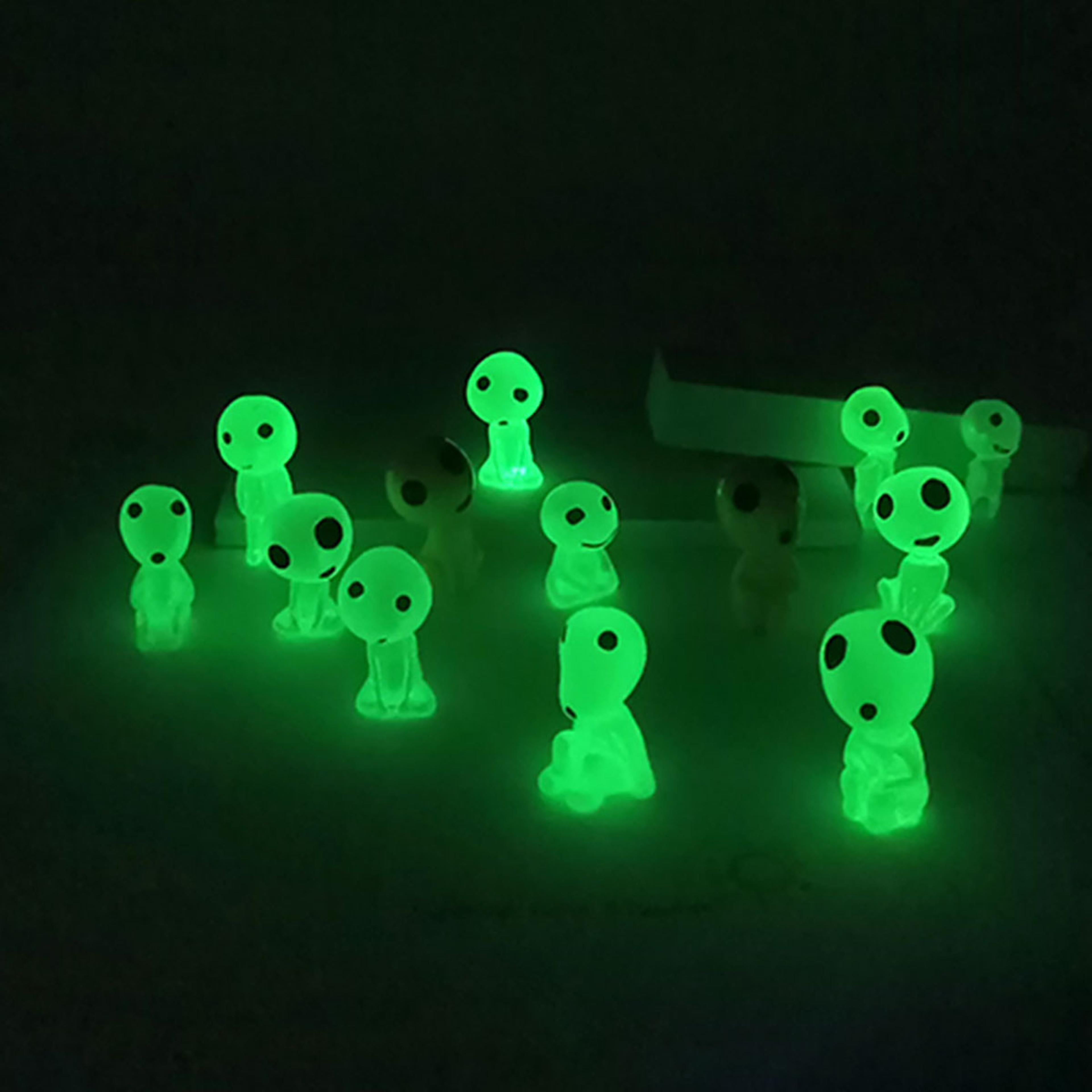 glow in the dark figures luminous elves mini figures fish tank decor garden micro flower potted landscape ornament