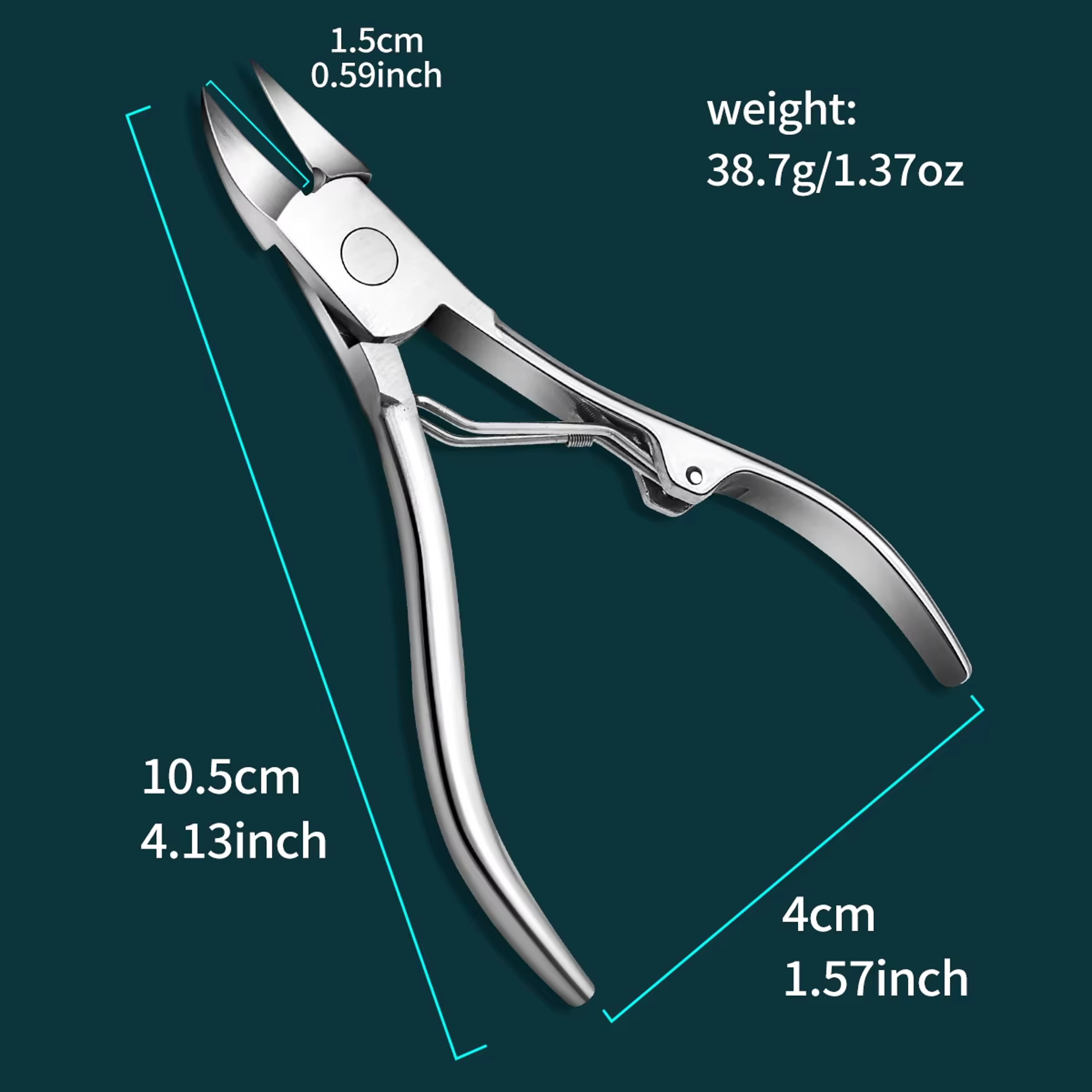 Toenail Ingrown Cuticle Nipper Pedicure Scissor Nail Pliers Tool Cuticle Cutter Dead Skin Remover M 3