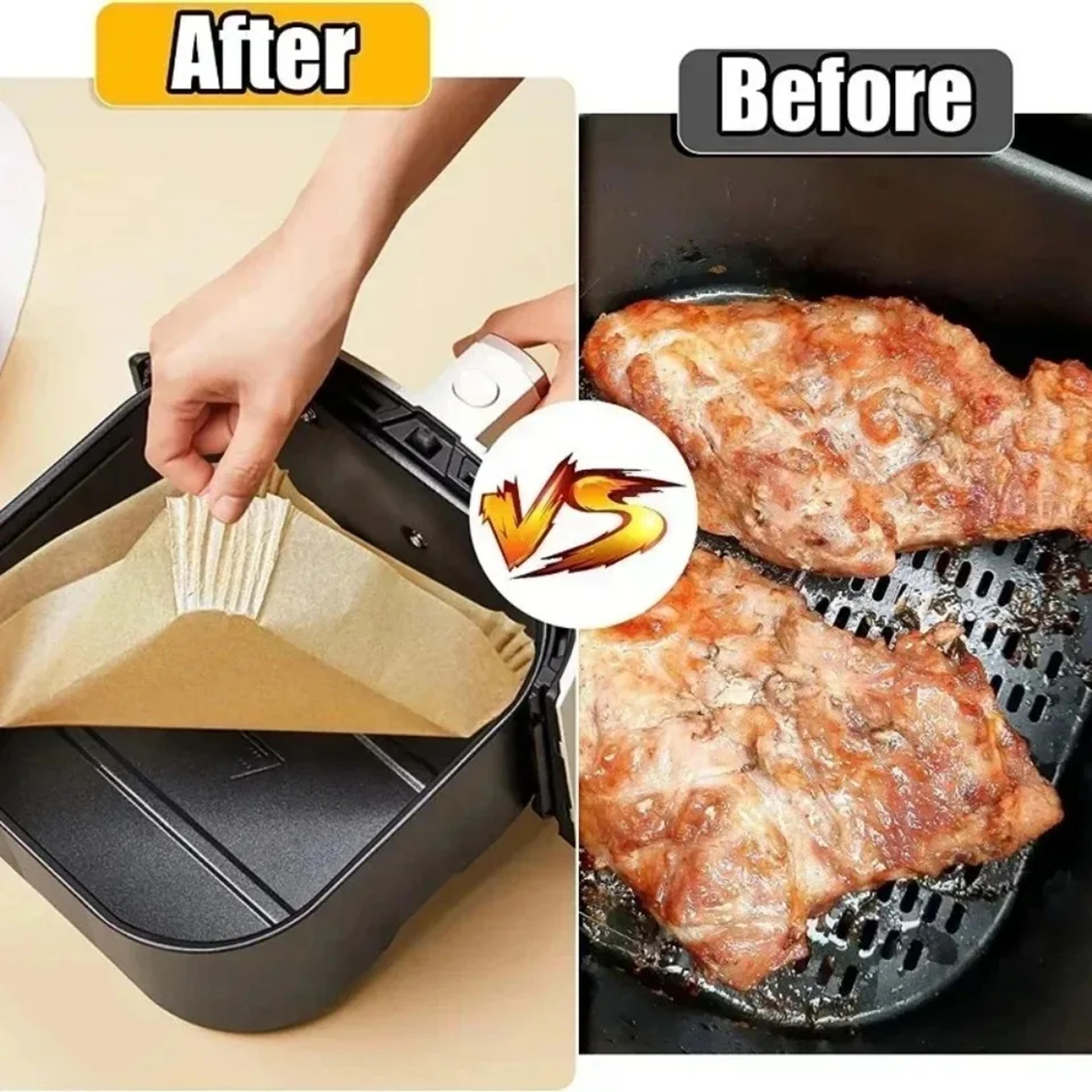 Thickened Silicone Paper Pads For Household Baking Pans Air Fryer Grease Absorbent 3