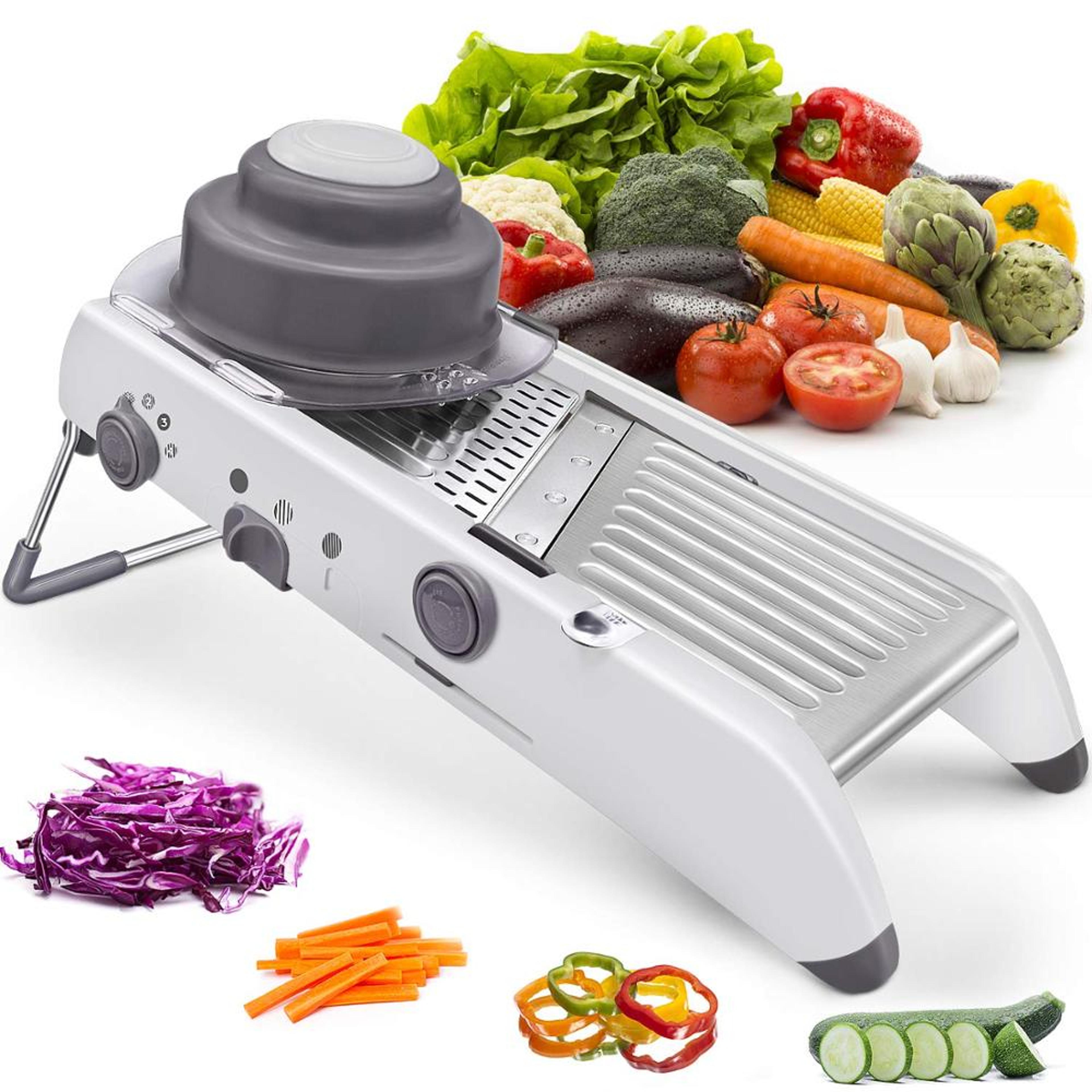 stainless steel adjustable mandoline slicer vegetable onion potato cutter grater julienner for effortless slicing