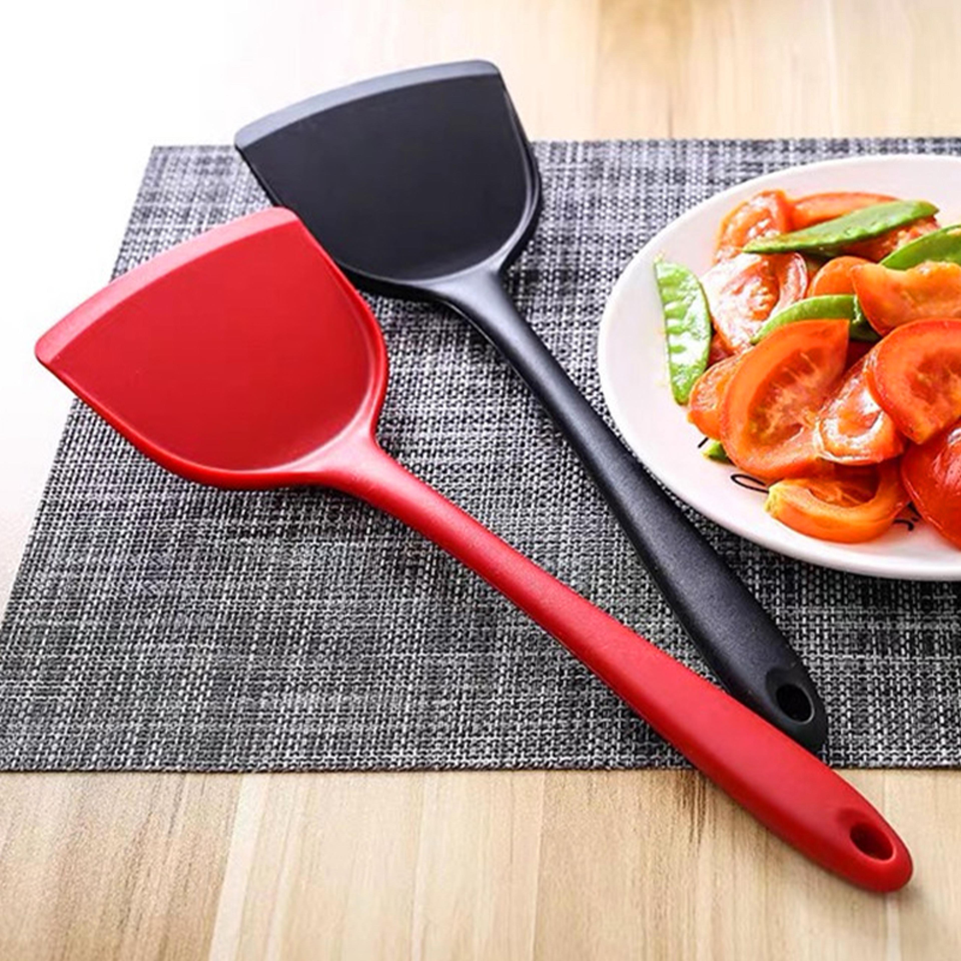 heat resistant non-stick silicone spatula turners cooking shovel spoon for beef meat egg frying kitchen utensil