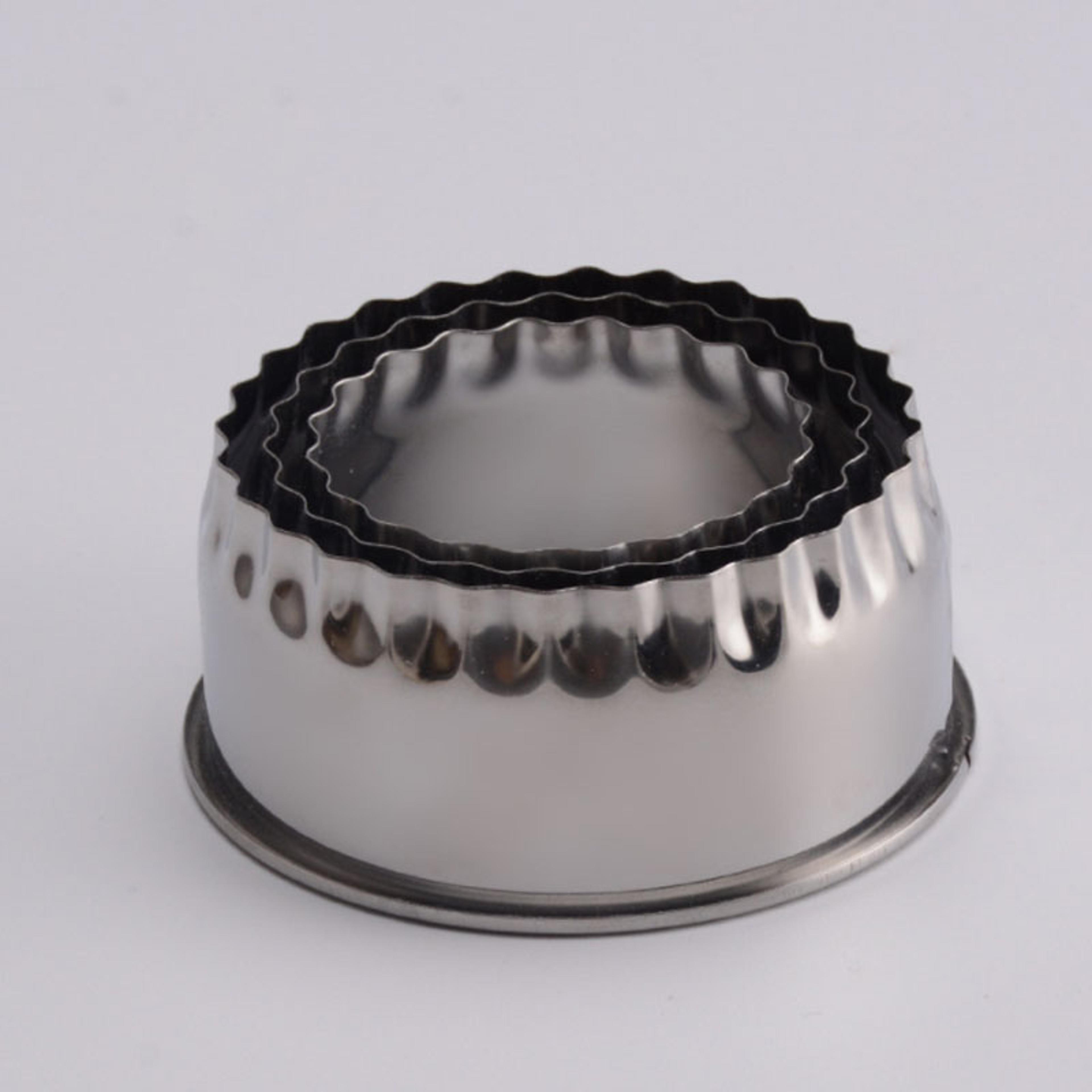 Stainless Steel Dumplings Molds Round Cookie Biscuit Cutters Circle Pastry Ring Molds 6