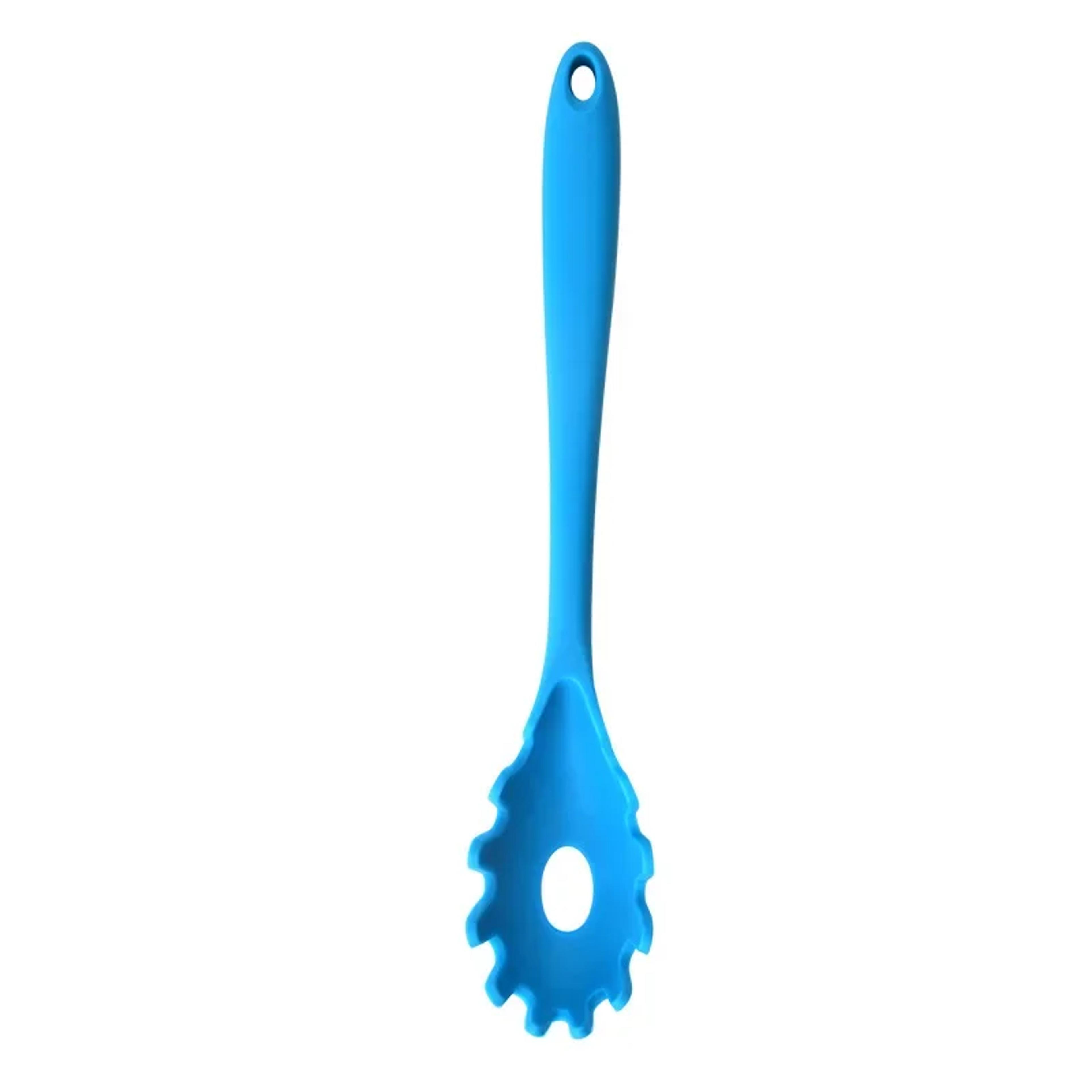 Spaghetti Spoon Silicone Colander Noodle Scoop Long Handle Nylon Drain Strainer Kitchen Tool 6