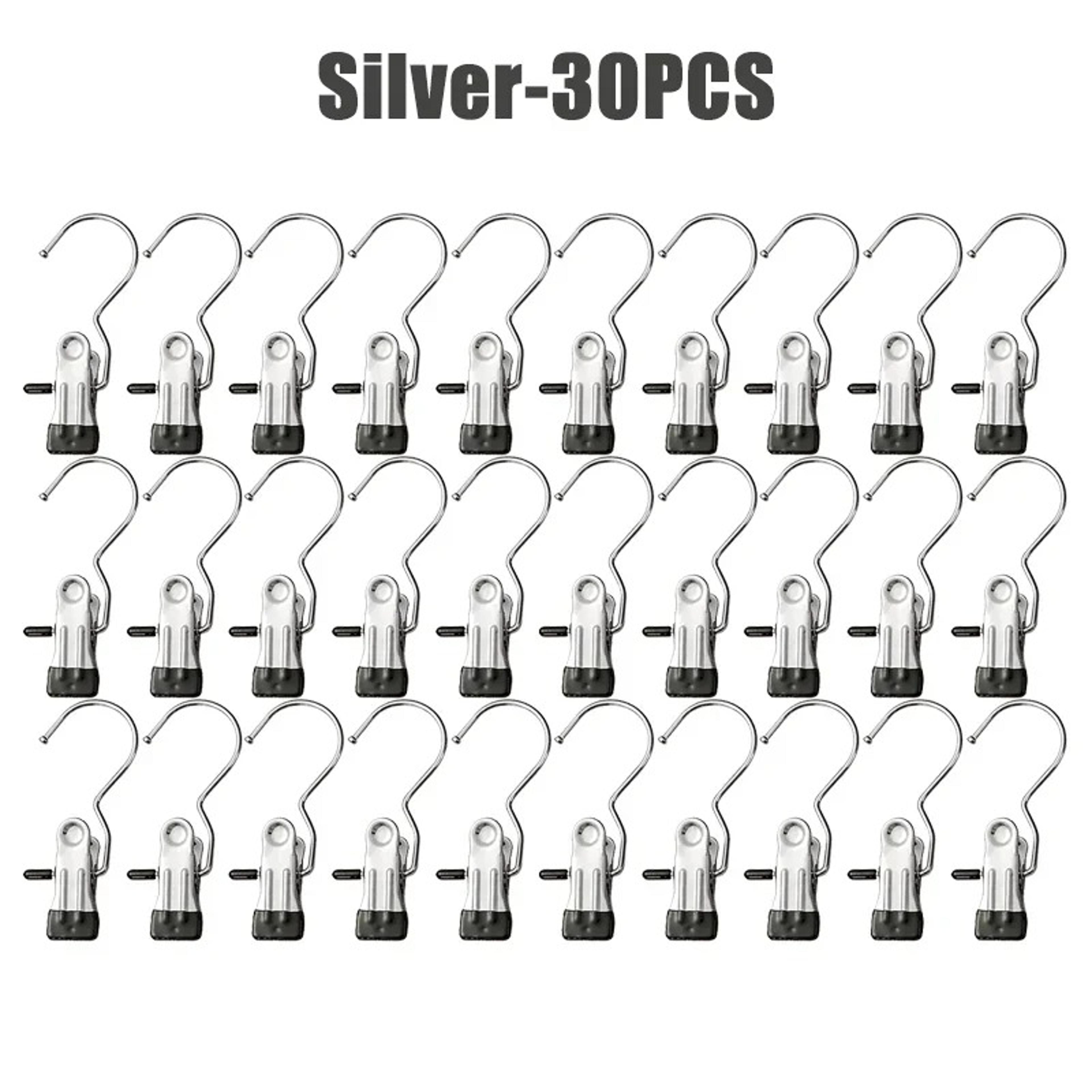 Portable Hanging Clothes Clip Stainless Steel Clothespins Laundry Clothes Pegs Hook Wardrobe Organi 7