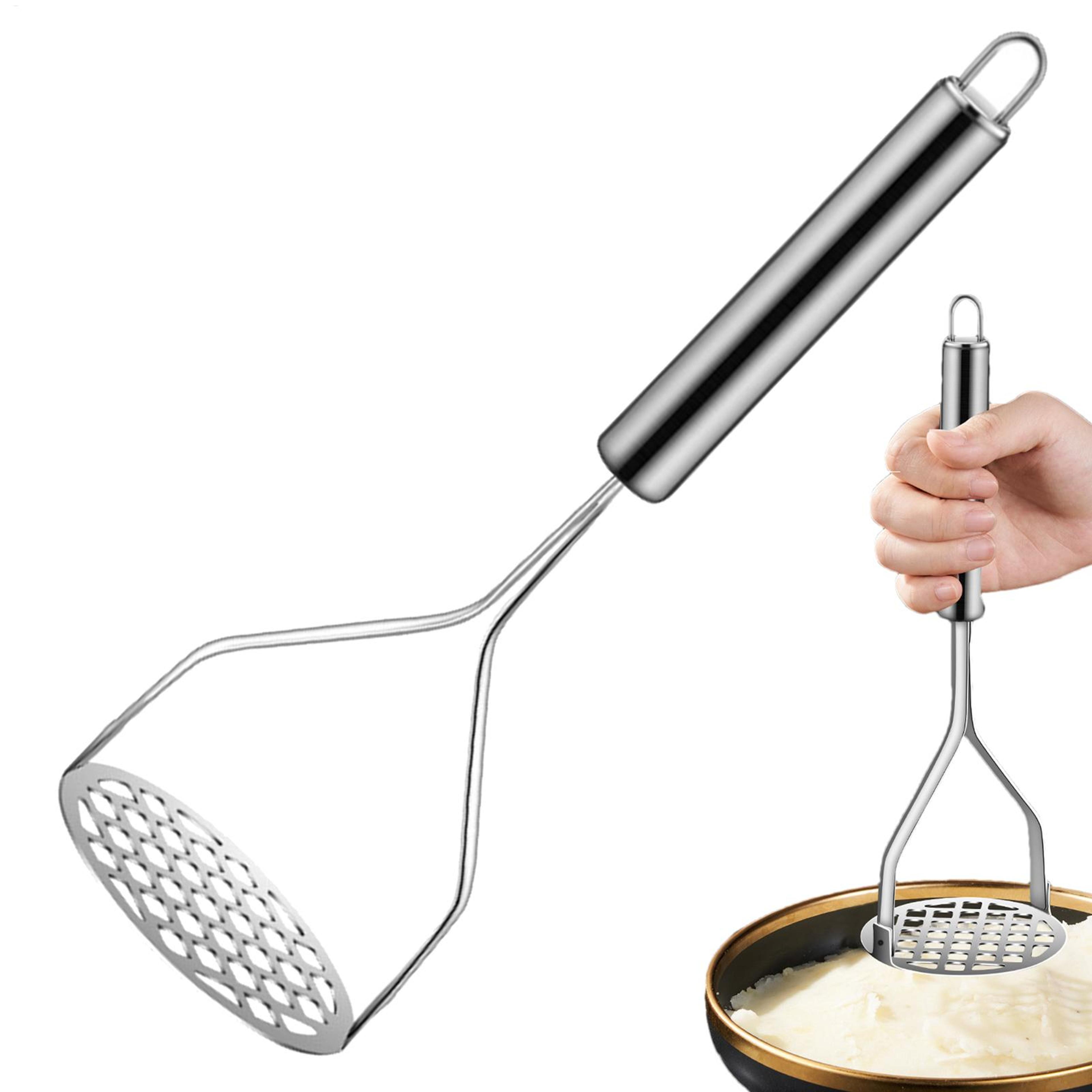creative stainless steel manual potato ricer, garlic masher, sweet potato and pumpkin masher for kitchen use