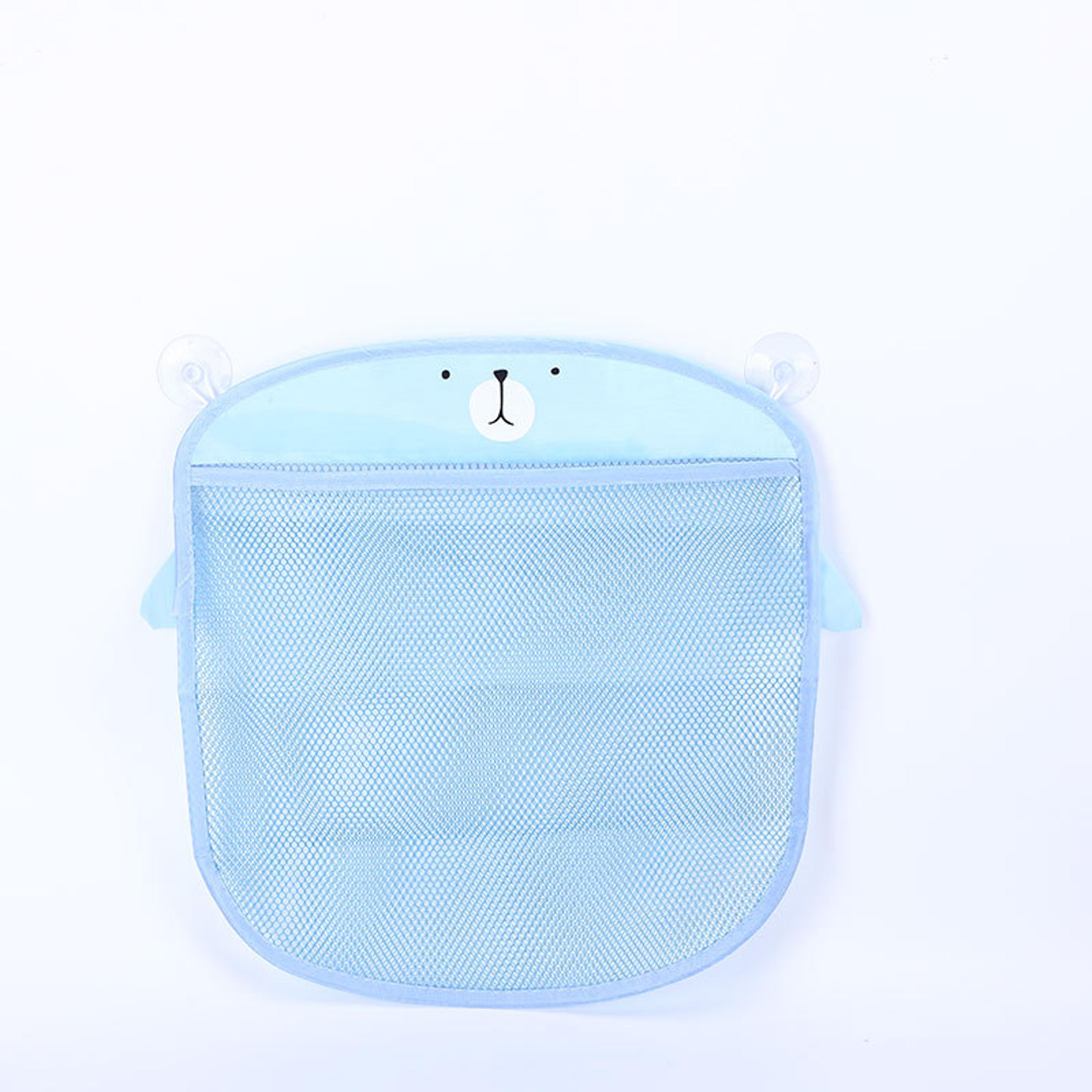 Baby Bath Toy Organizer Mesh Storage Bag Cartoon Animal Design Sucker For Bathtub Toys 7