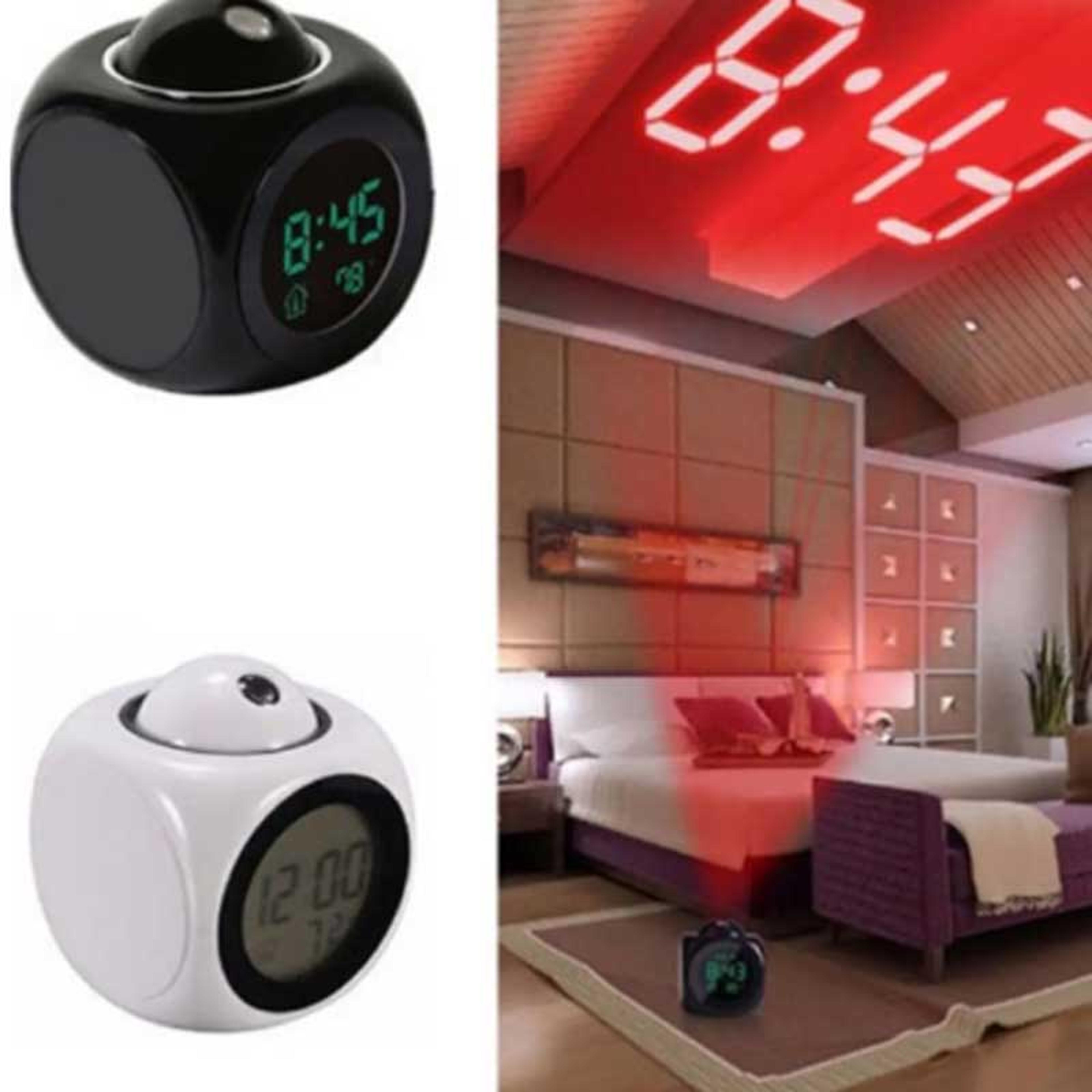 Multifunction Projection Chime Clock LED Light Projection Alarm Clock 2