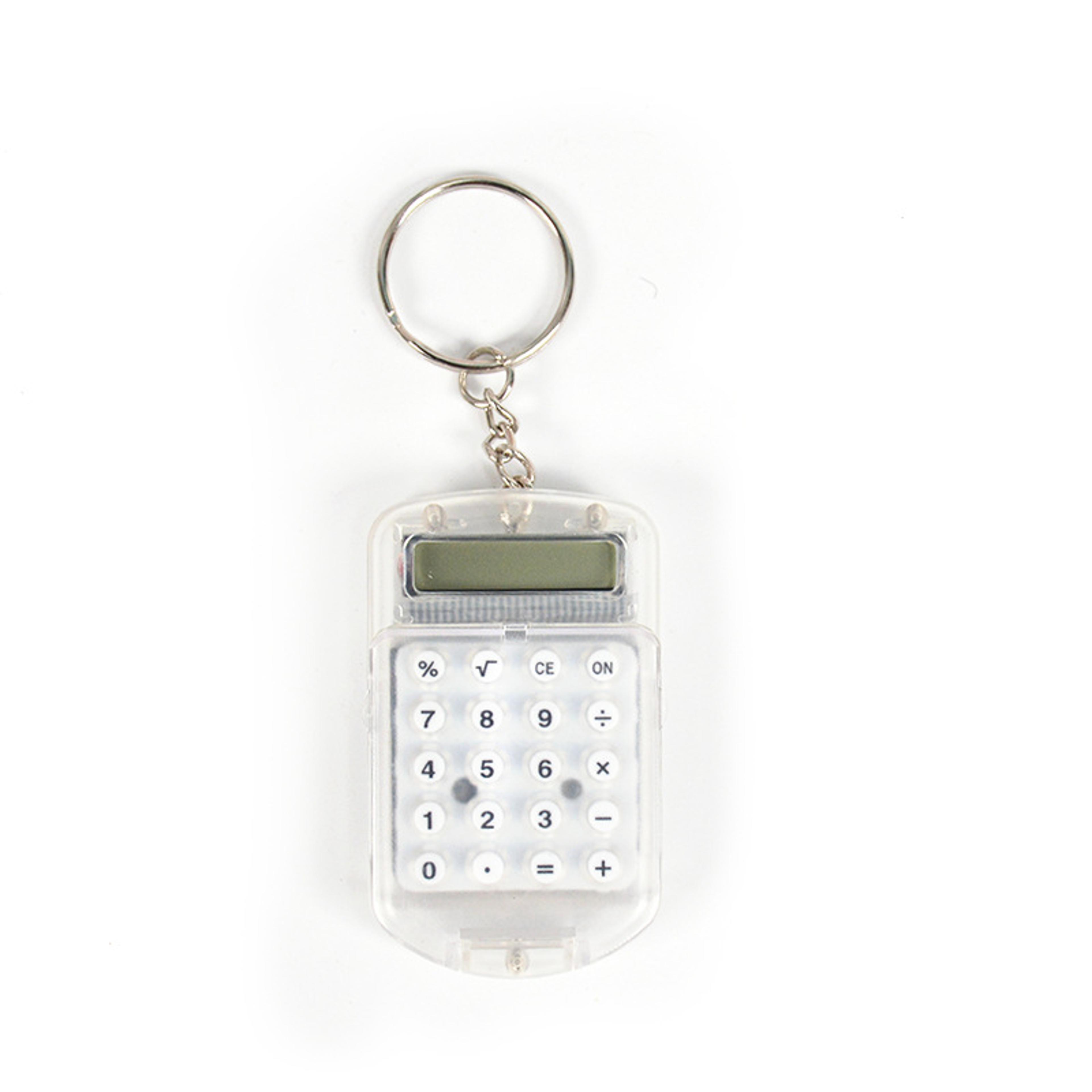 Cute Cartoon Mini Calculator With Keychain Digits Display Pocket Size For School Gifts And Kids 8