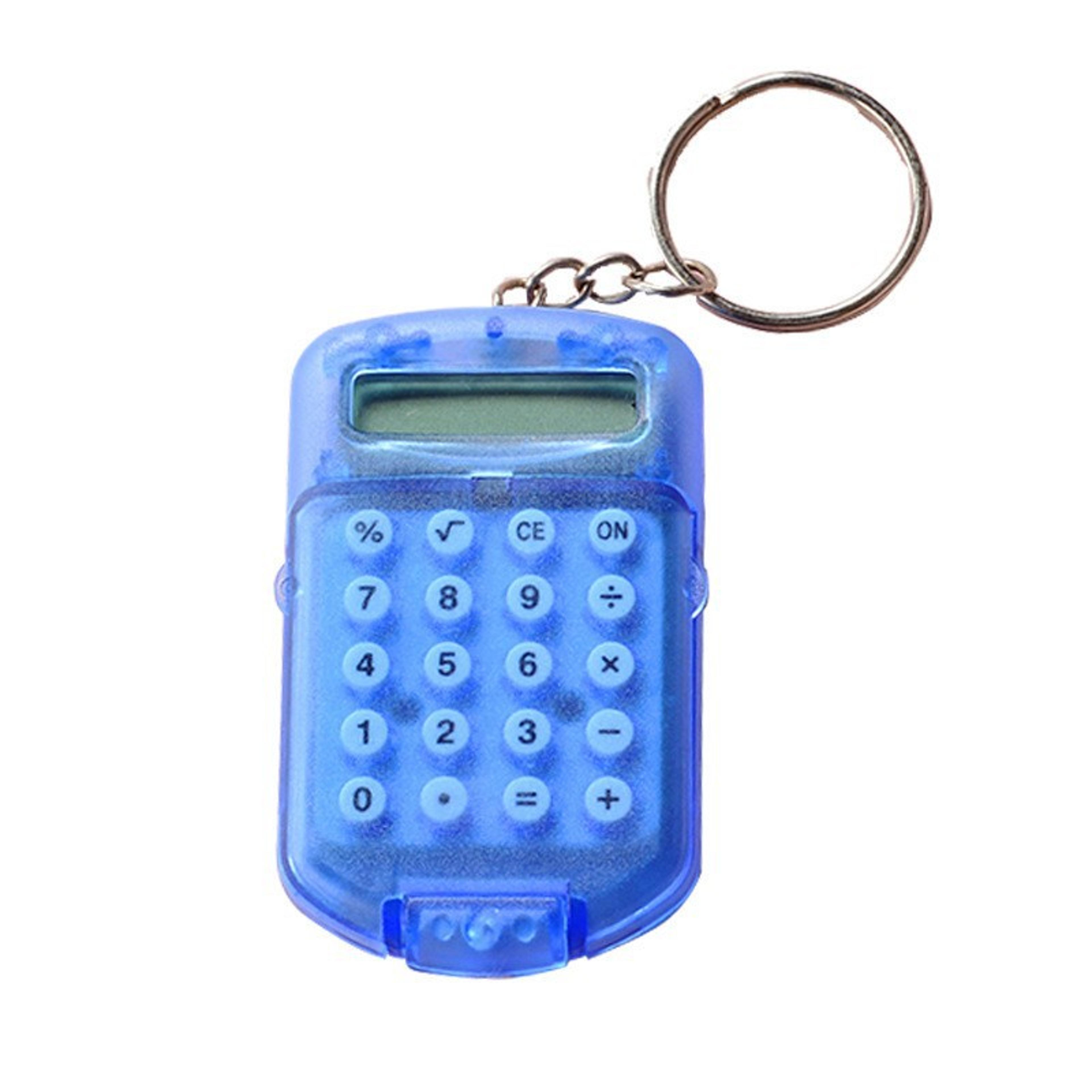 Cute Cartoon Mini Calculator With Keychain Digits Display Pocket Size For School Gifts And Kids 9