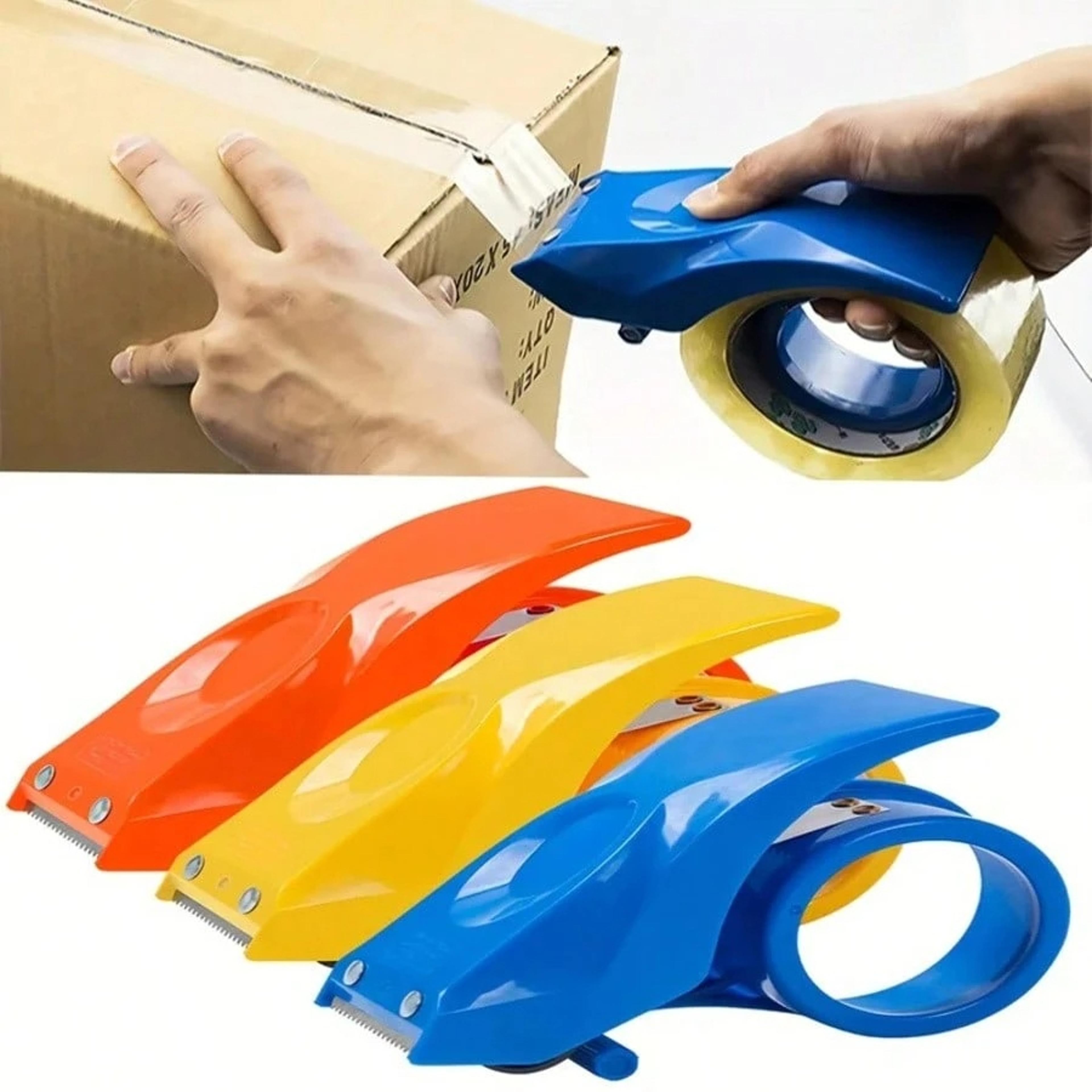 reusable plastic tape cutter and sealing tape holder for heavy duty shipping tape dispenser manual packing parcel