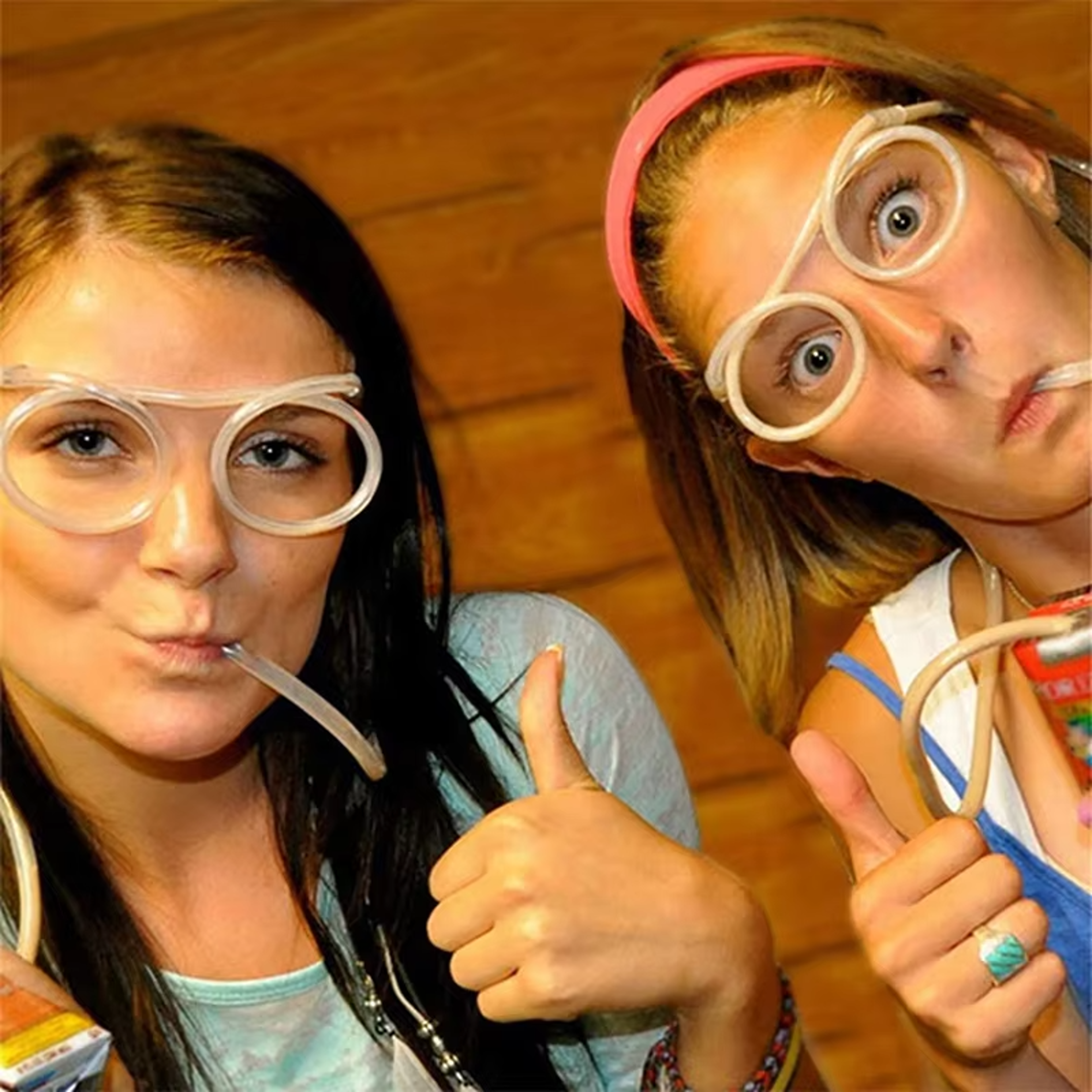 Soft PVC Funny Straw Glasses Kids Party Supplies Flexible Drinking Straws Creativity Toy Bar Suppli 1