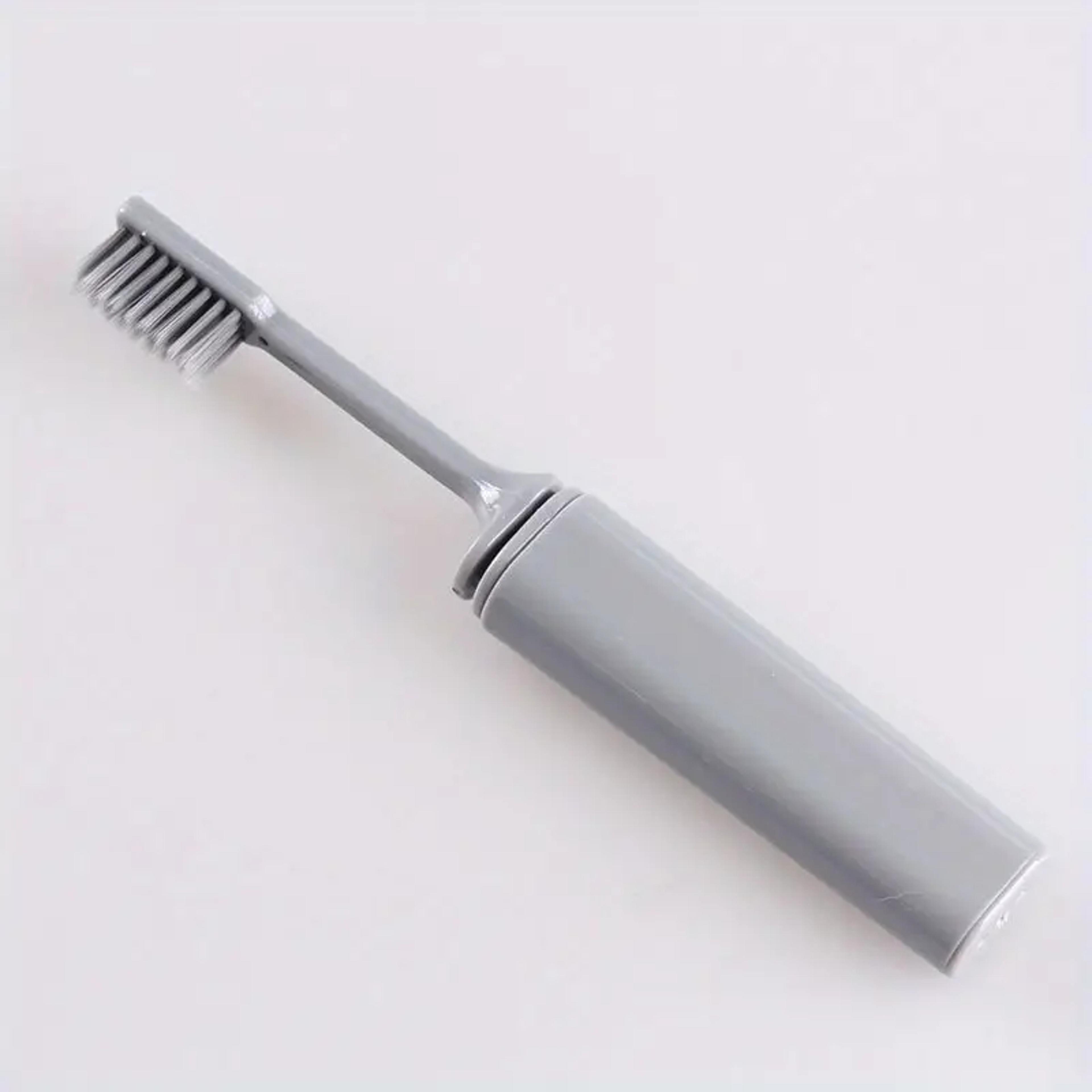 Portable Compact Charcoal Folding Toothbrush For Travel Camping And Hiking 4