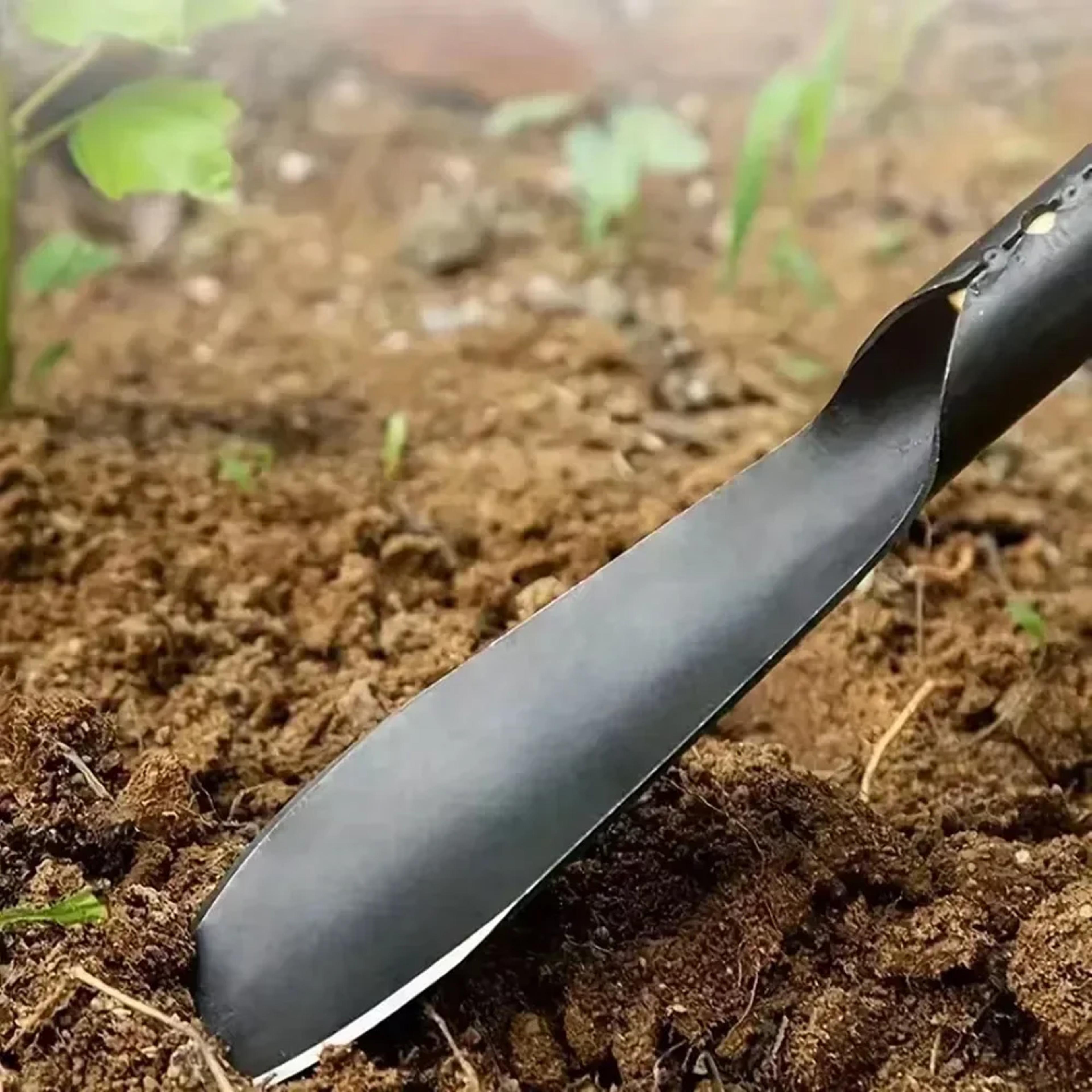 Garden Shovel For Planting Flowers Weeding And Loosening Soil With Sturdy Iron Hoe For Wild Vegetab 4