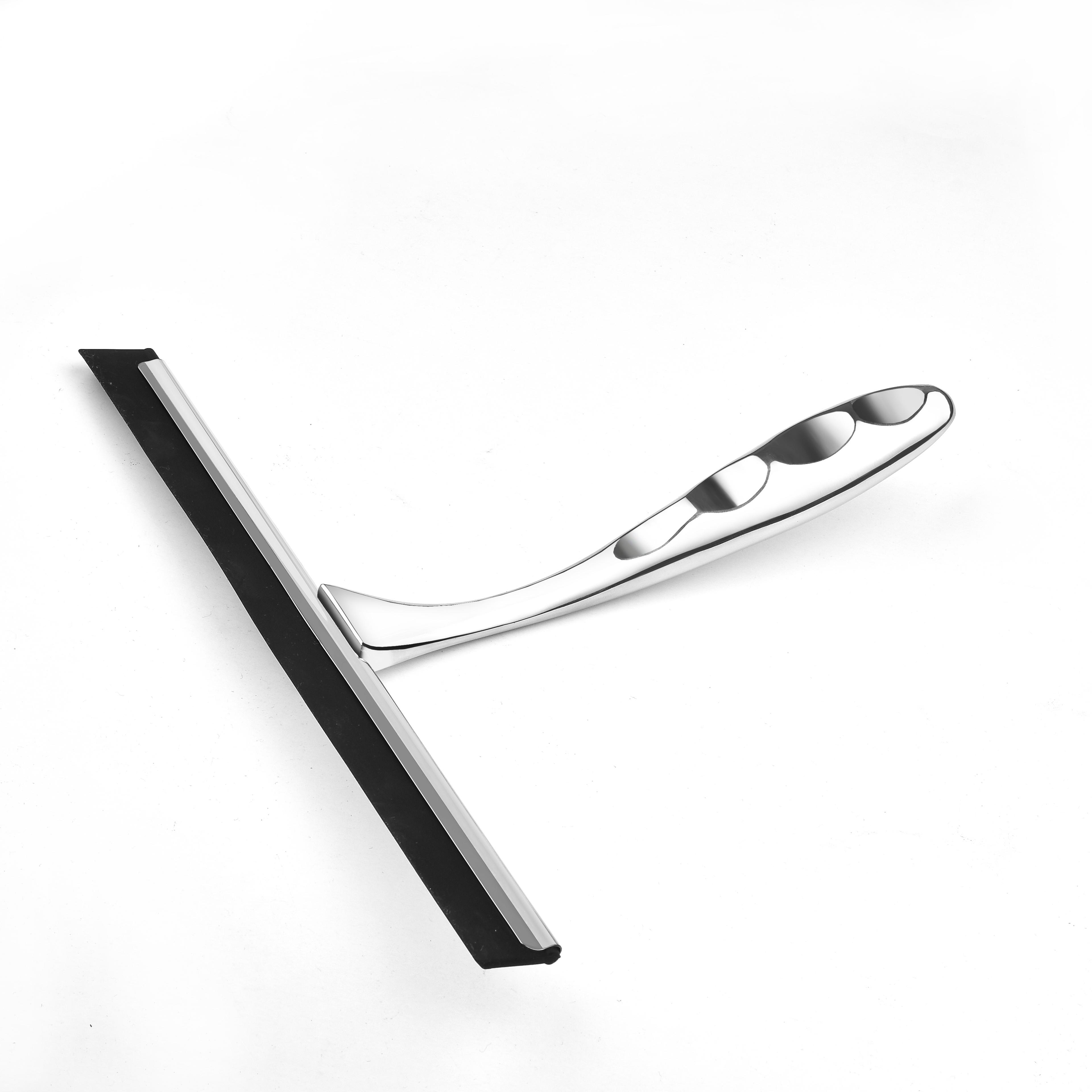 Window Wiper Silicone Rubber Shower Squeegee Blade With Suction Cup Hook For Bathroom Household Use 1